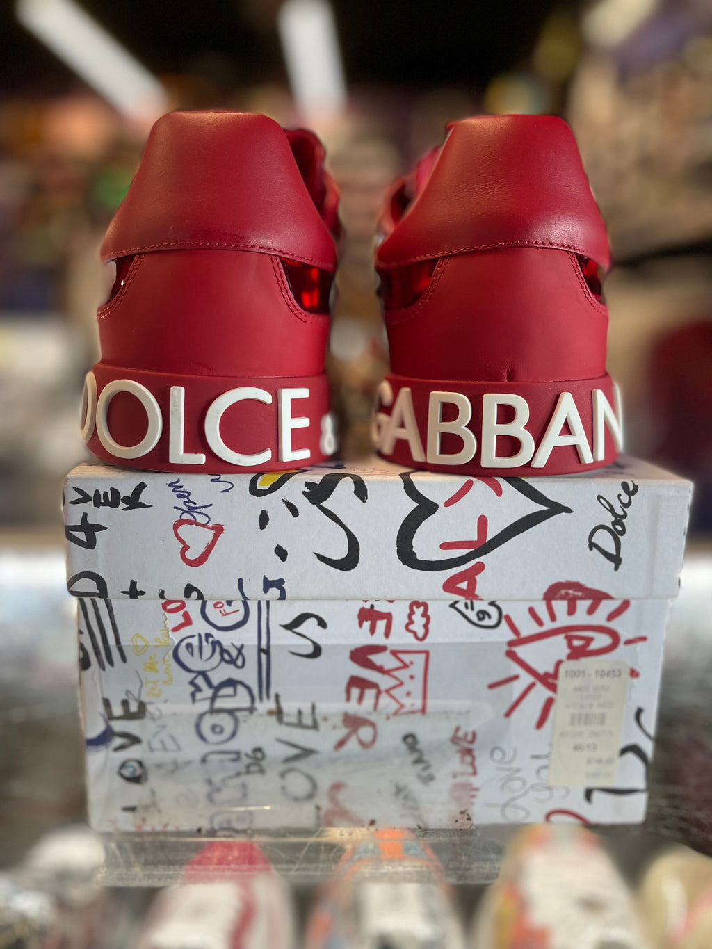 Dolce & Gabbana Portofino Leather Low "Red"