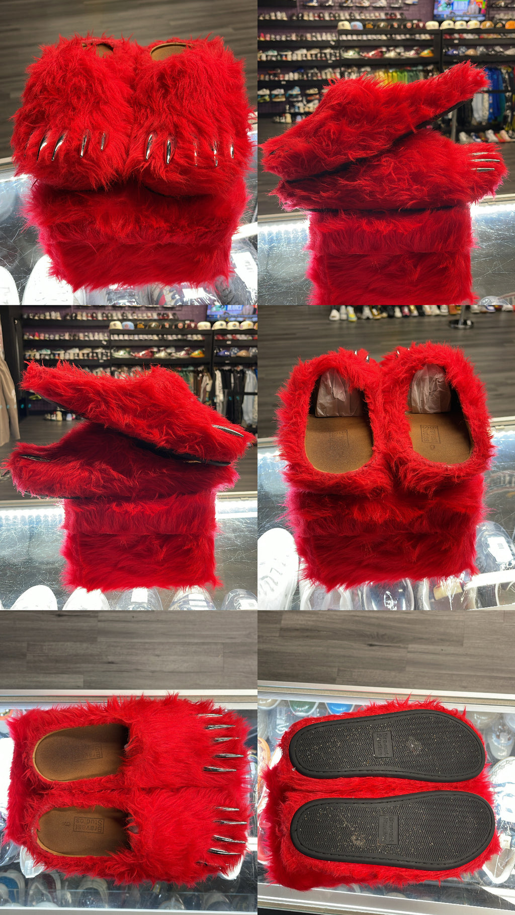 Bravest Claw Slippers "Red"