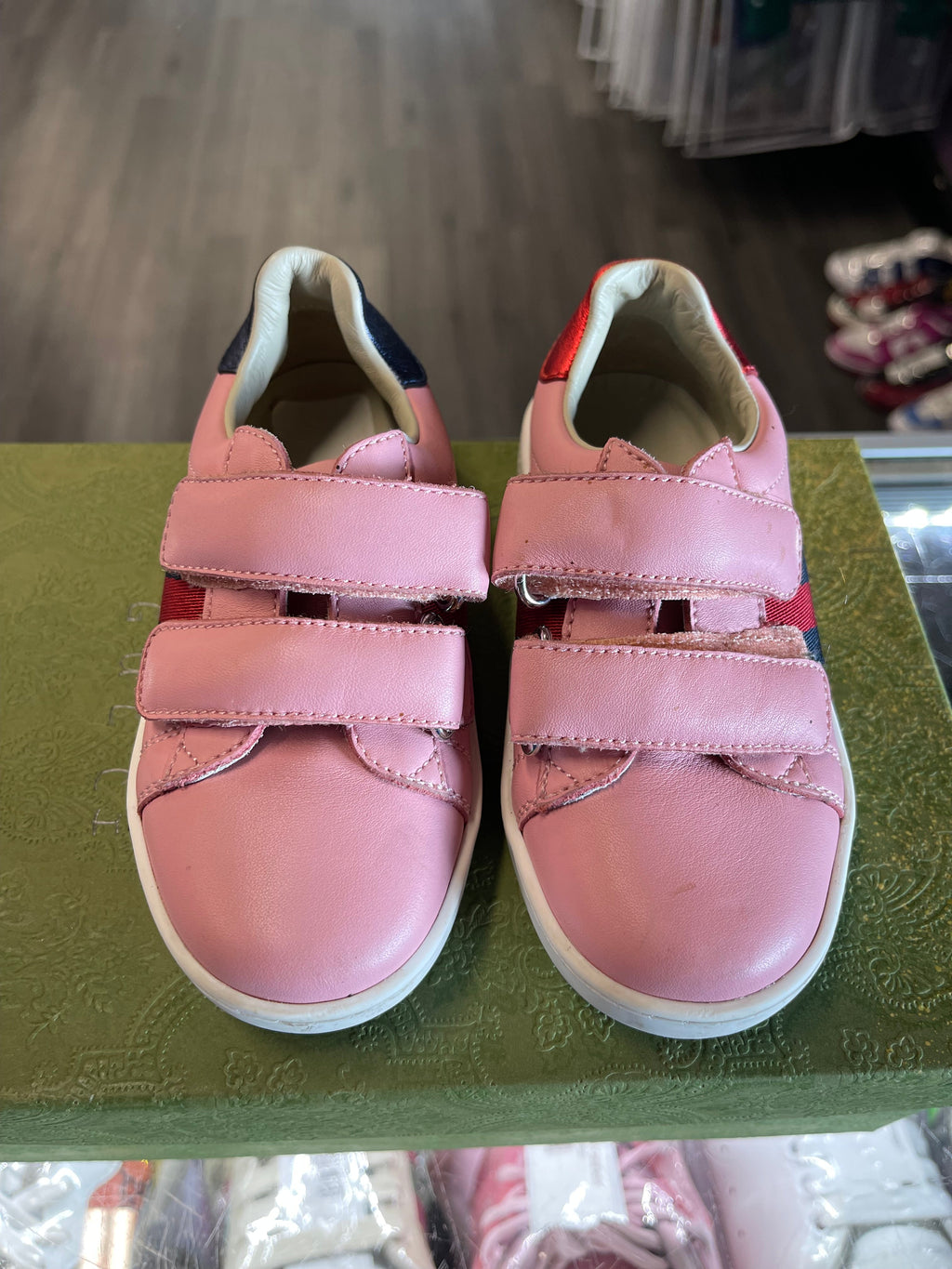 Gucci Ace Low "Pink Leather Velcro" (TD)