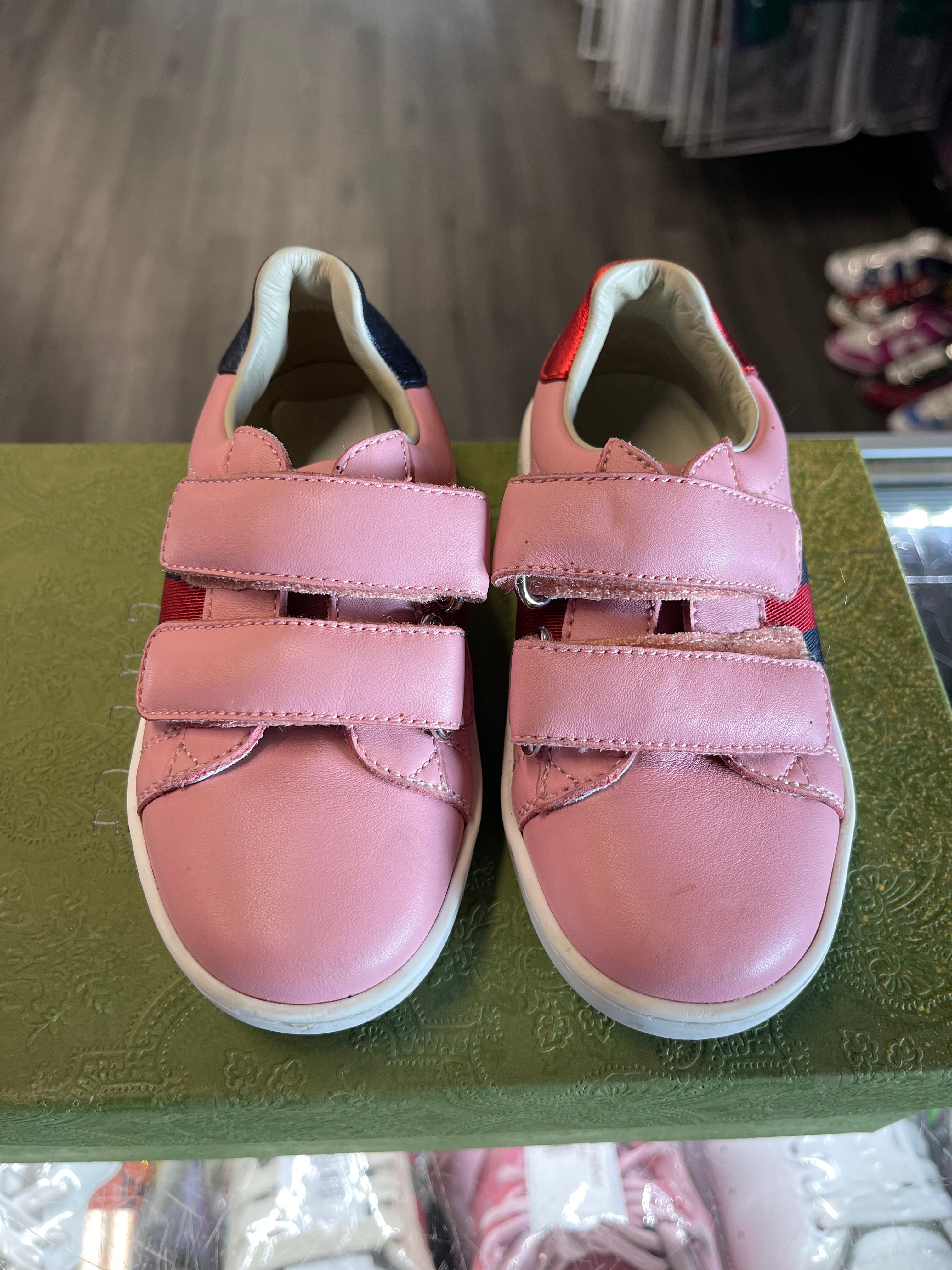 Gucci Ace Low "Pink Leather Velcro" (TD)
