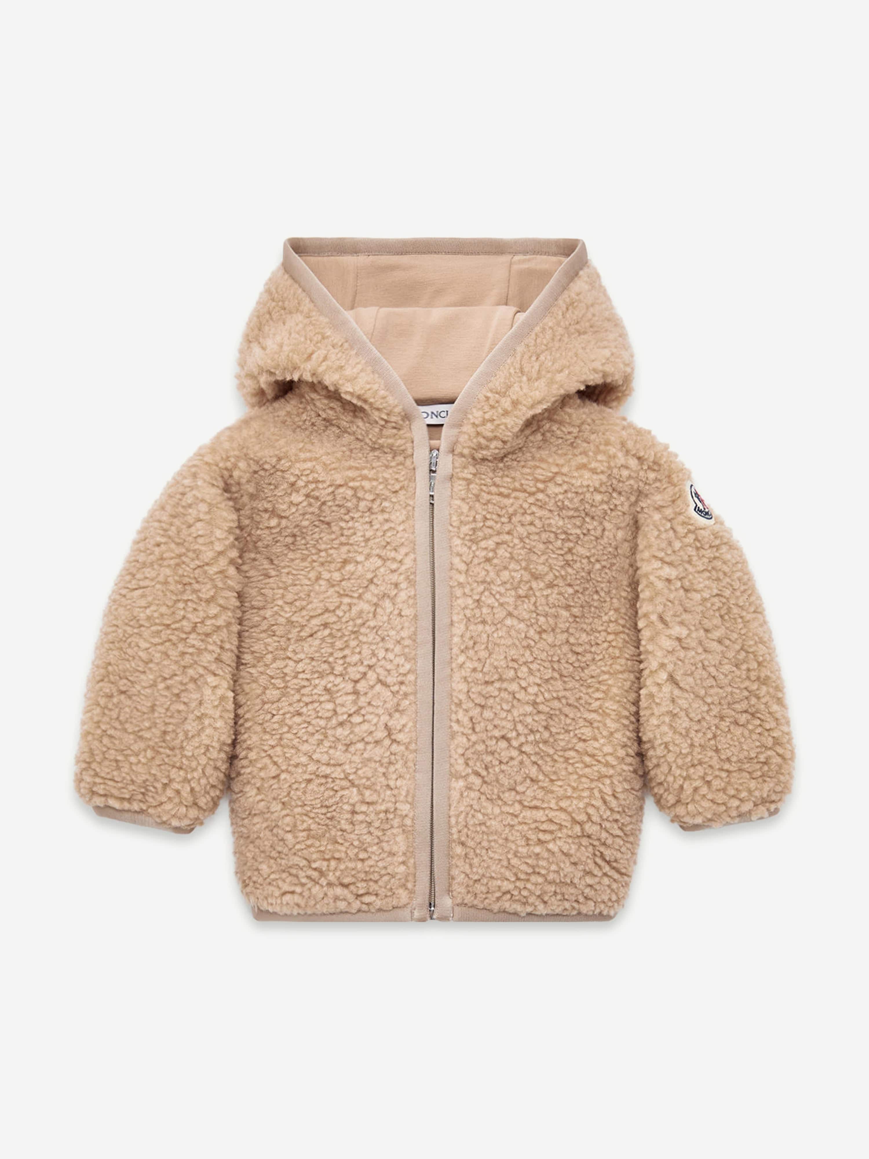 Moncler Teddy Zip-Up Jacket "Beige"