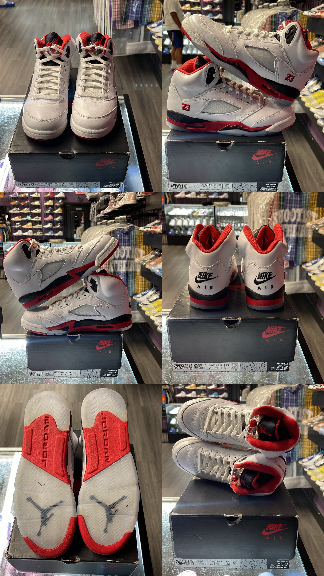 2025 Air Jordan retro 5 "Fire Red Black Tongue" (GS)