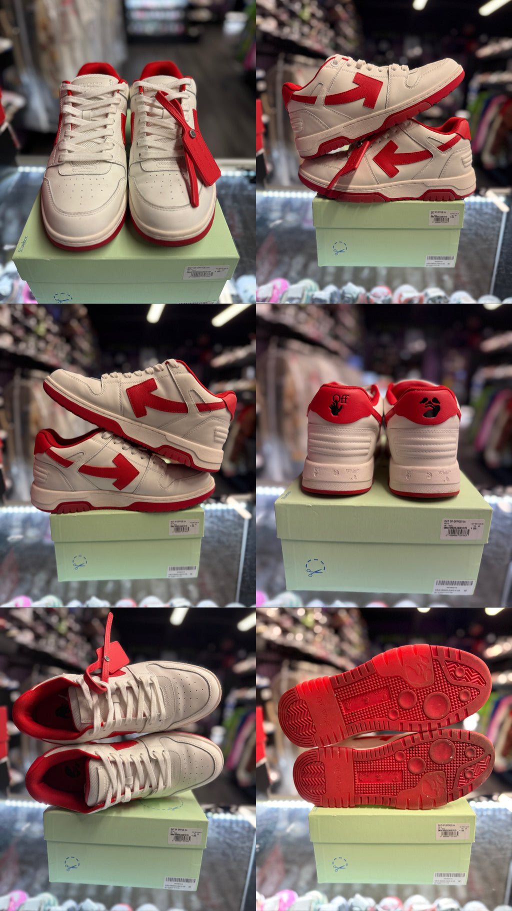 Off White Out Of Office "White/Red"