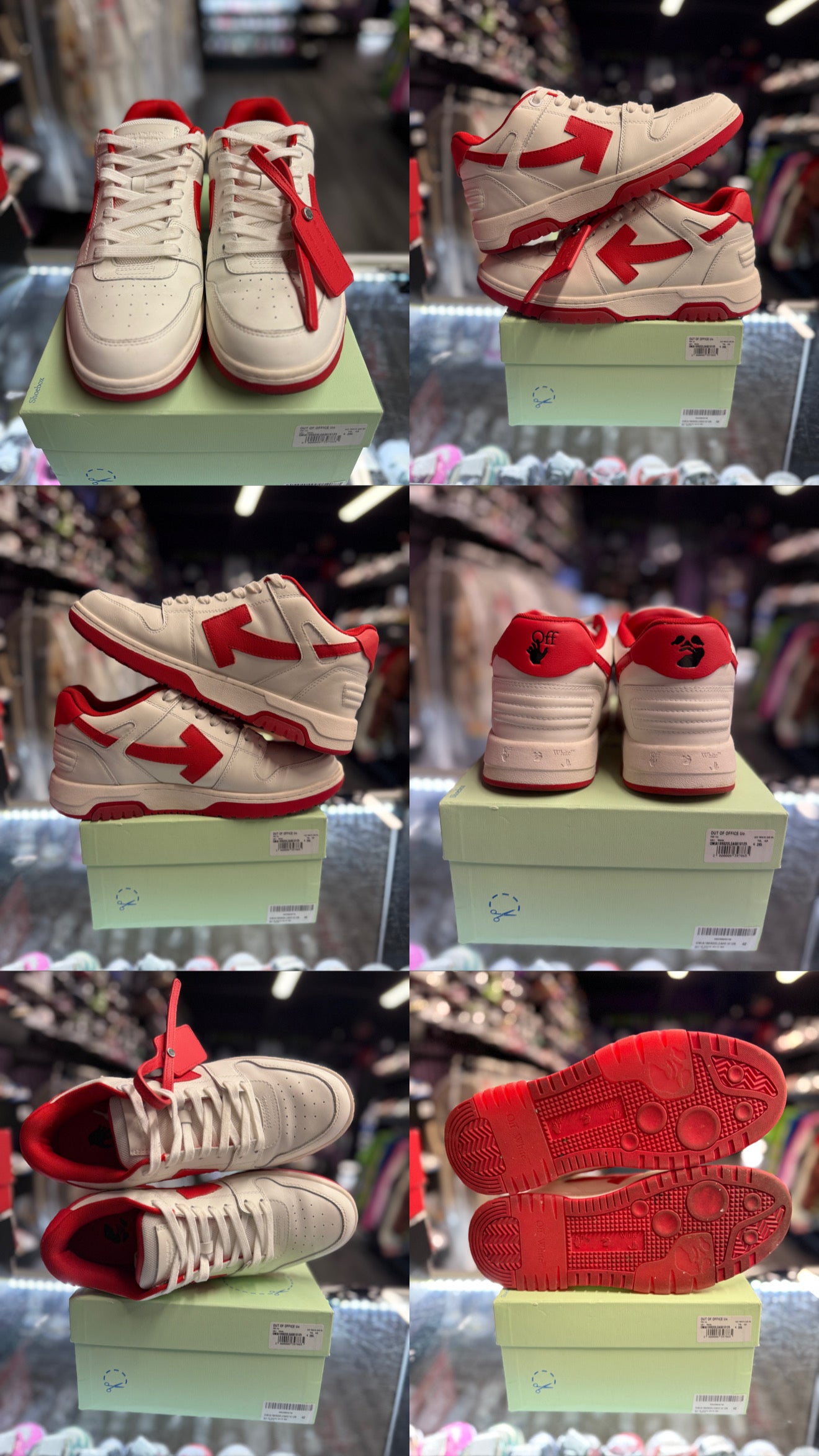 Off White Out Of Office "White/Red"