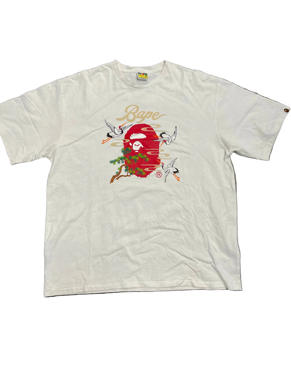 Bape Japanese Crane Tee "Red Ape Head"