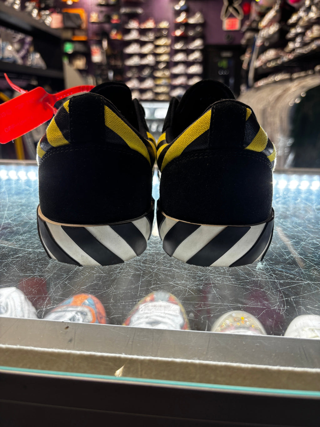 Off White Vulcanized Low "Black Yellow Green"