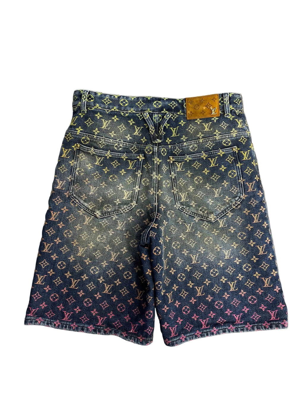 Louis Vuitton Rainbow Monogram Denim Shorts By Virgil Abloh