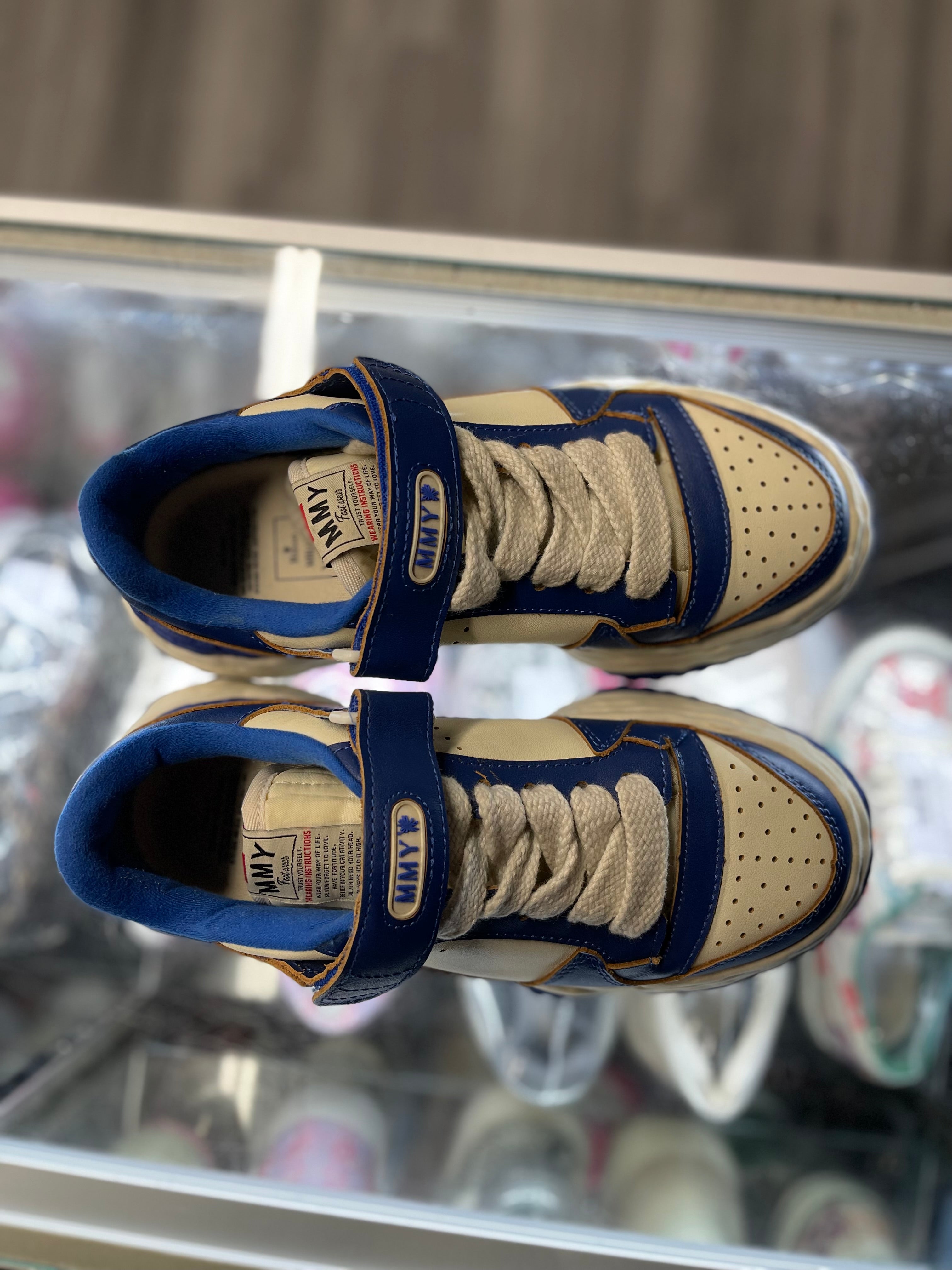 Maison Mihara Yashuiro Keith OG Sole Leather "Blue/White"