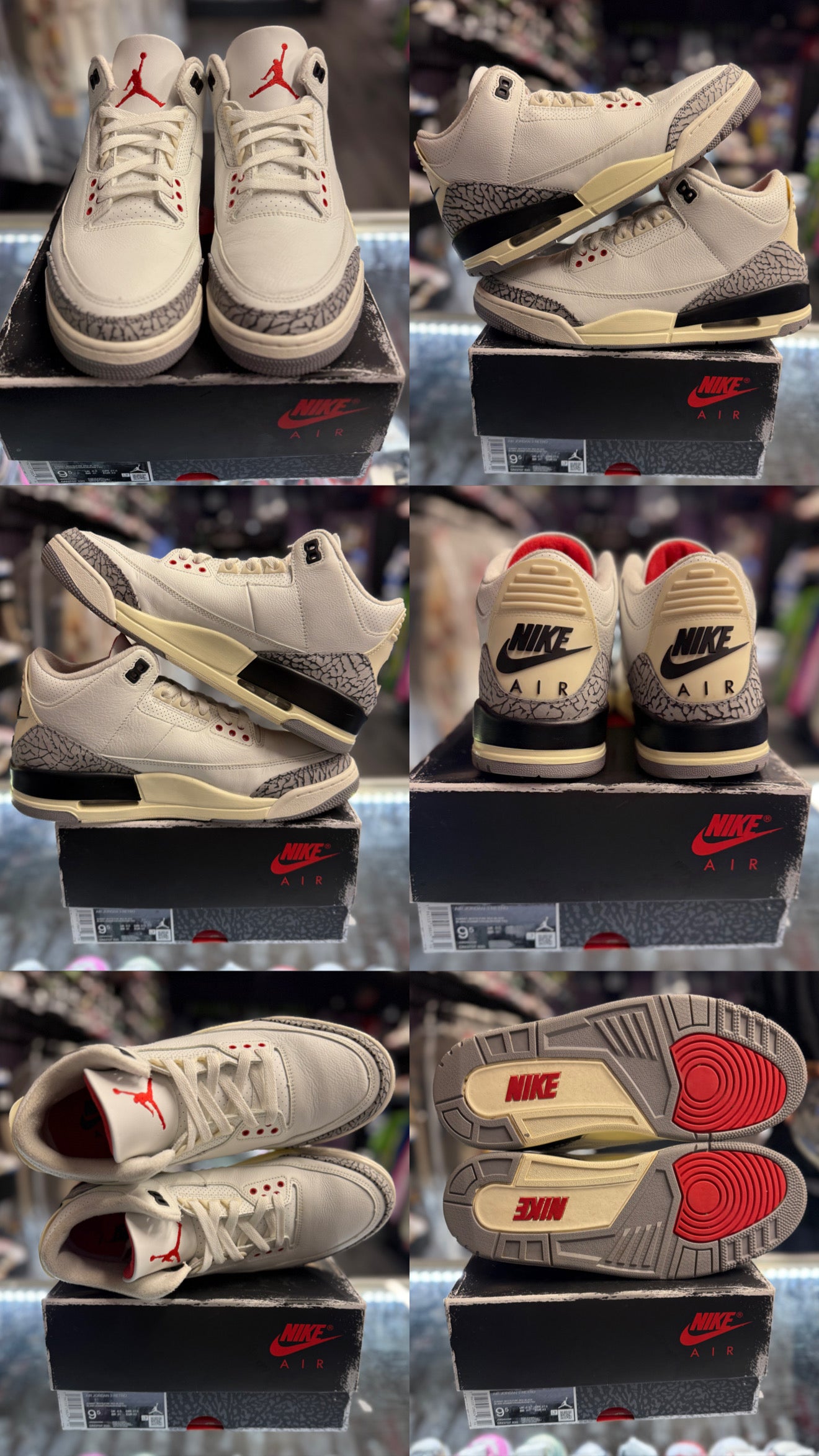 2023 Air Jordan Retro 3 "White Cement Reimagined"