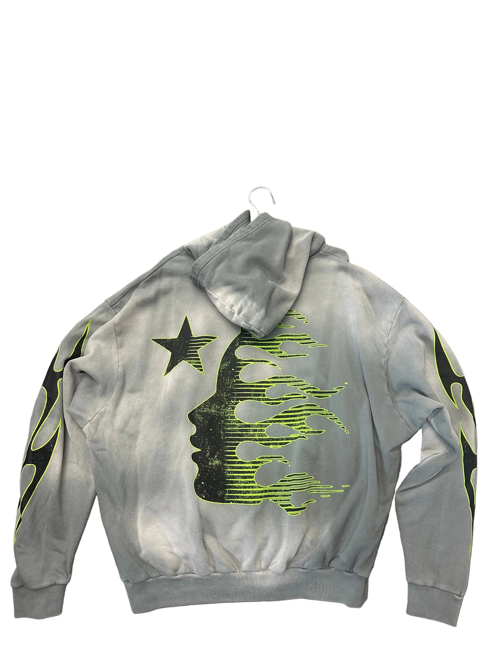Hellstar Hoodie "Grey Volt Green"