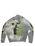 Hellstar Hoodie "Grey Volt Green"