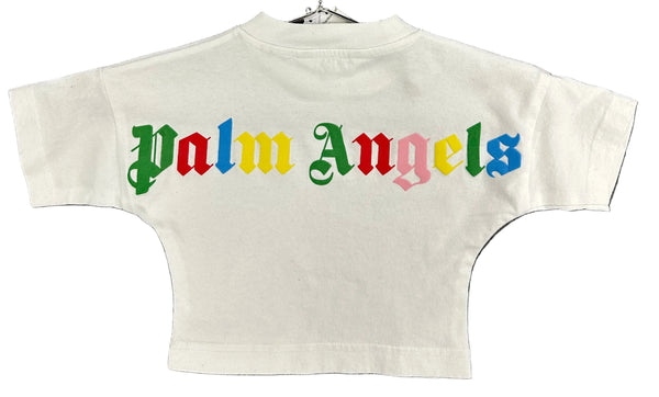 Palm Angels Tee "White Rainbow Letters" (K)