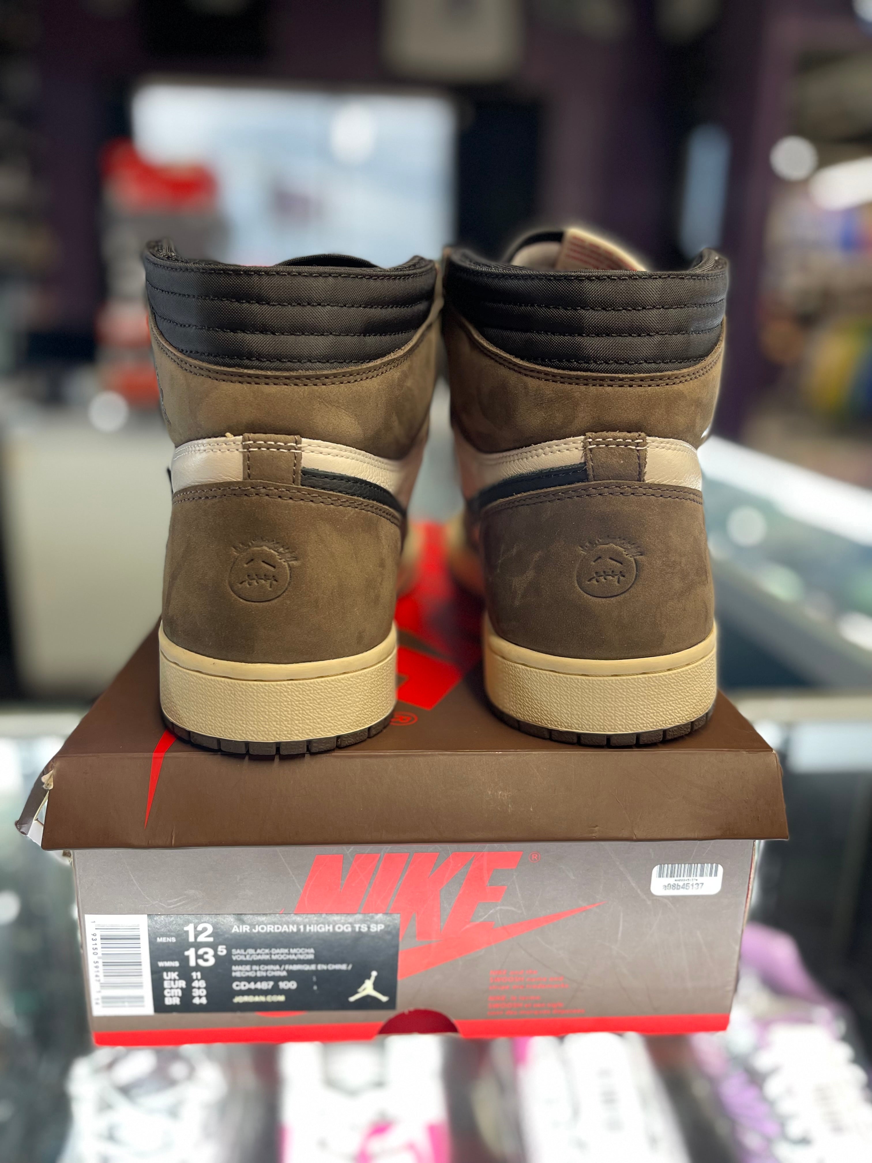 2019 Air Jordan Retro 1 High OG SP "Travis Scott Mocha"