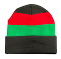 Multi Color Beanie "Black Red Green"