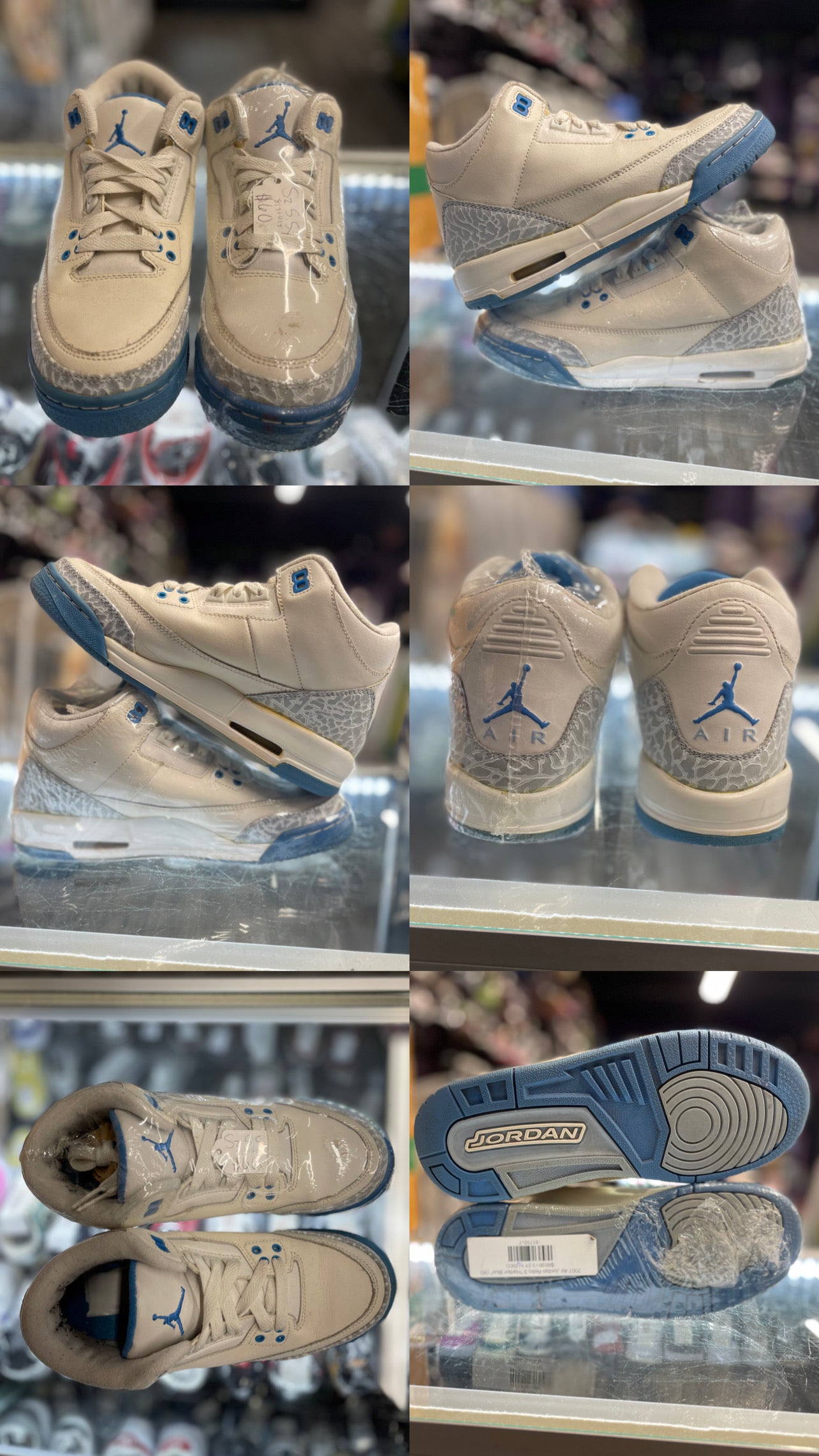 2007 Air Jordan Retro 3 "Harbor Blue" (W)