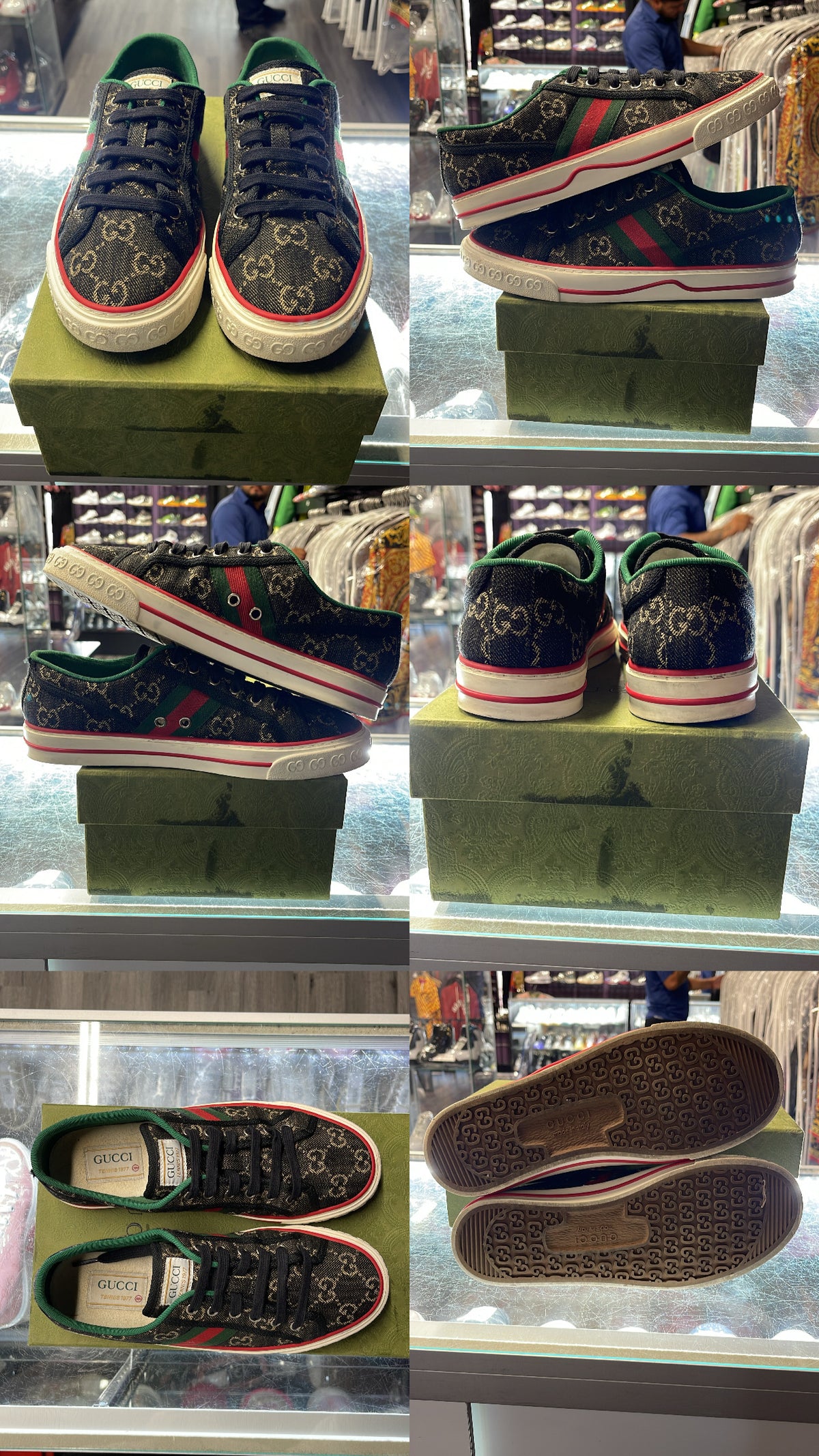 Gucci Tennis 1977 "GG Logo Black Multi"