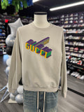 Gucci 3D Logo Crewneck "Purple Orange Logo"