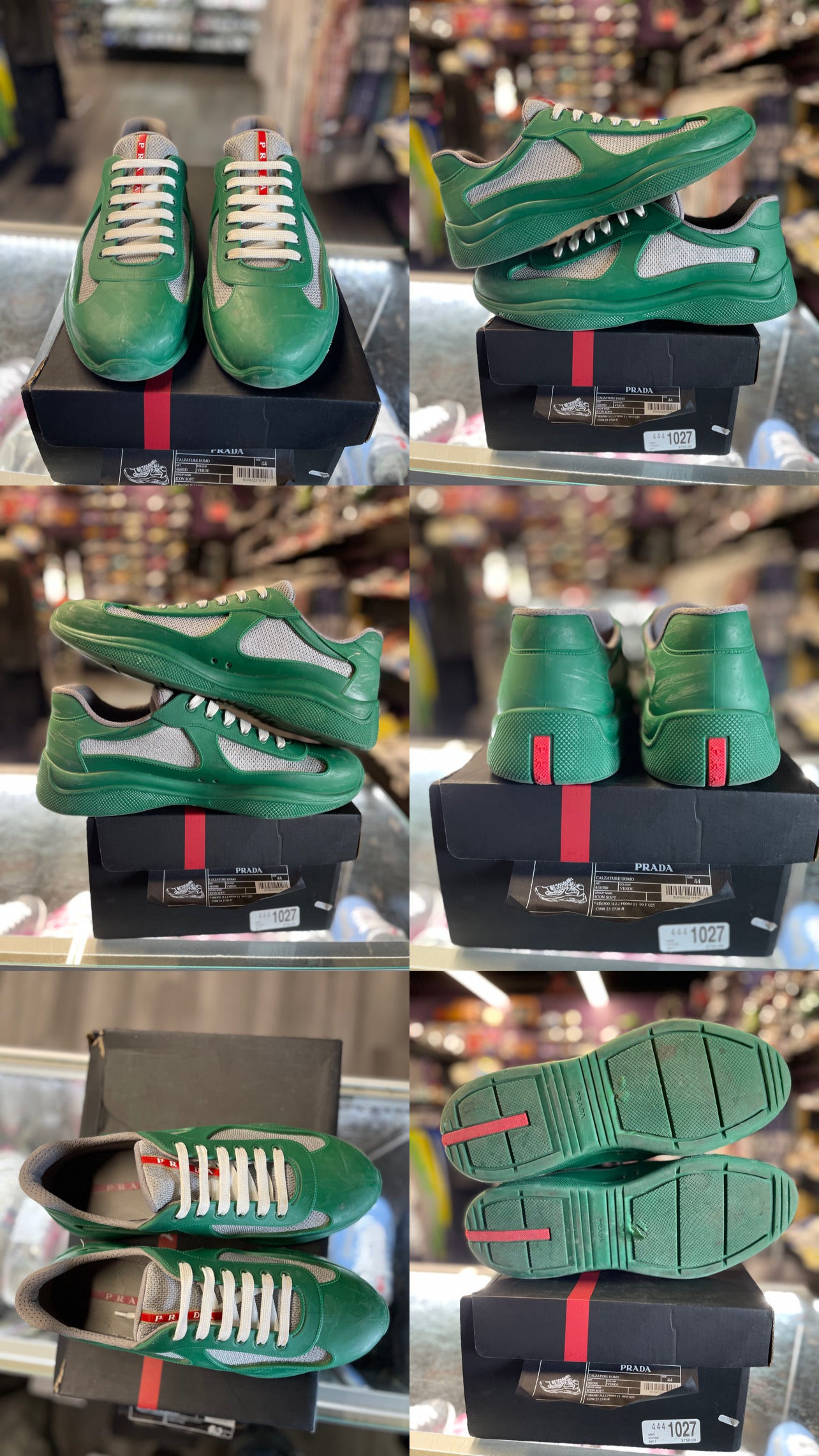 Prada America Cup Rubber "Green"