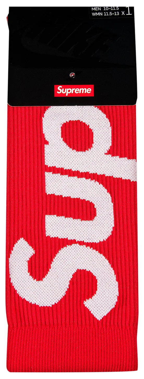 Supreme x Nike Lightweight Crew Socks "Red"