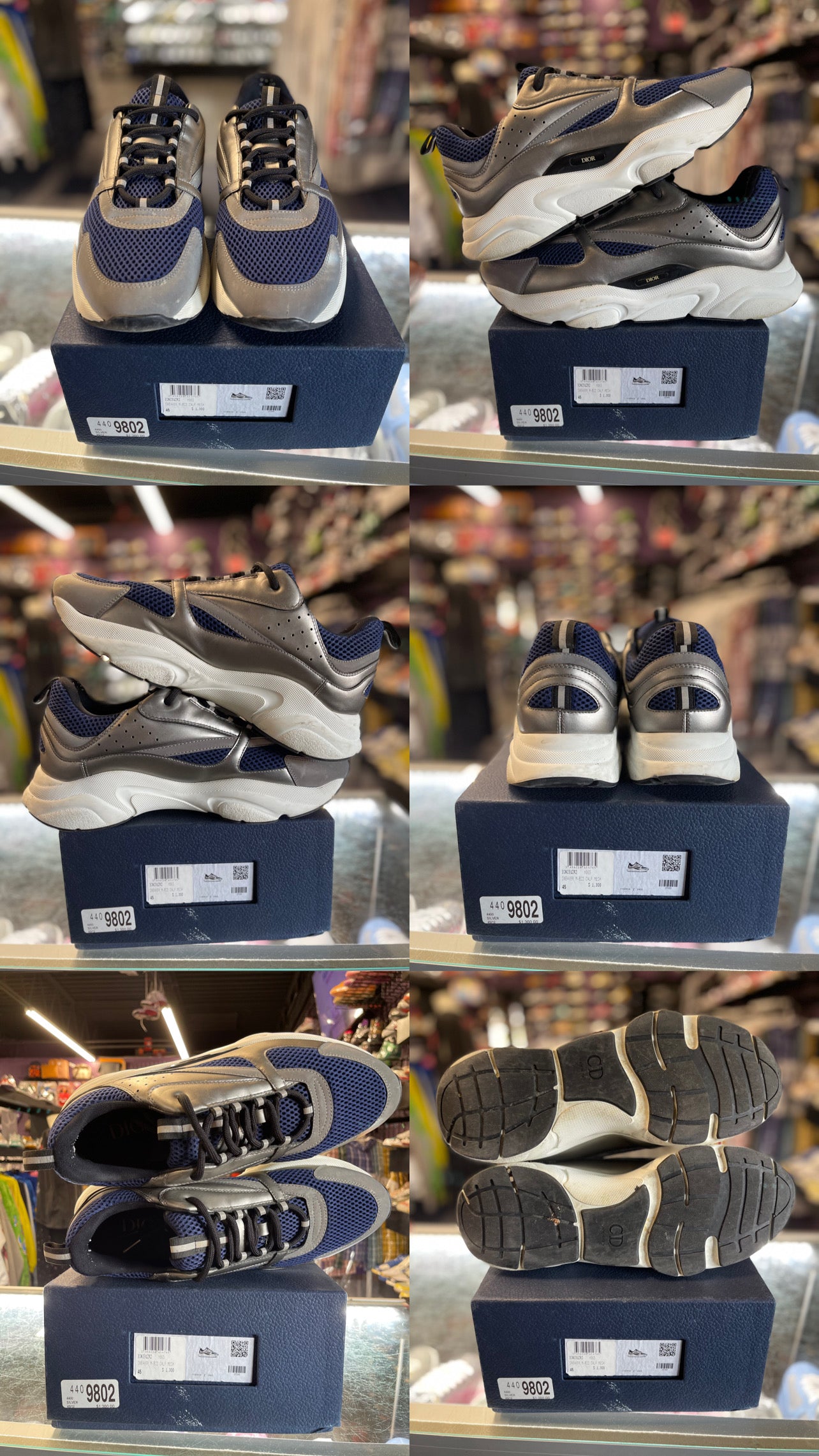 Christian Dior B22 "Blue/Silver"