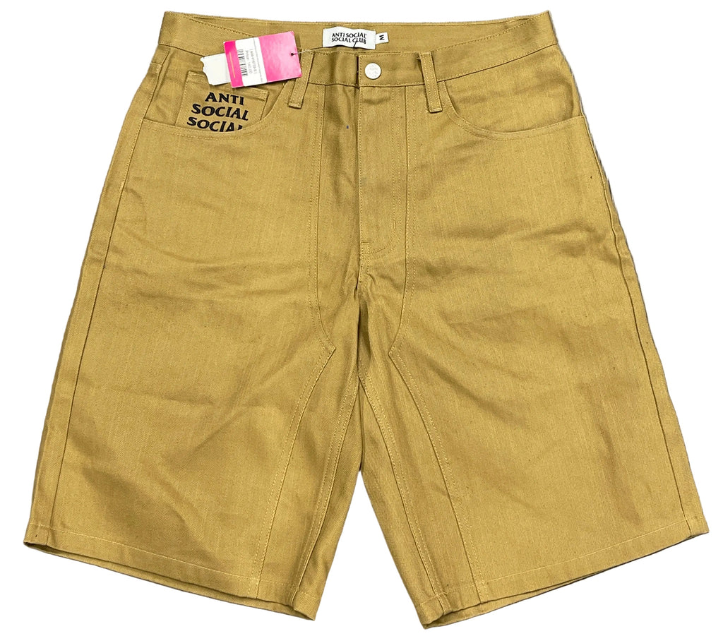Anti Social Club Chainstitch Carpenter Shorts "Brown"