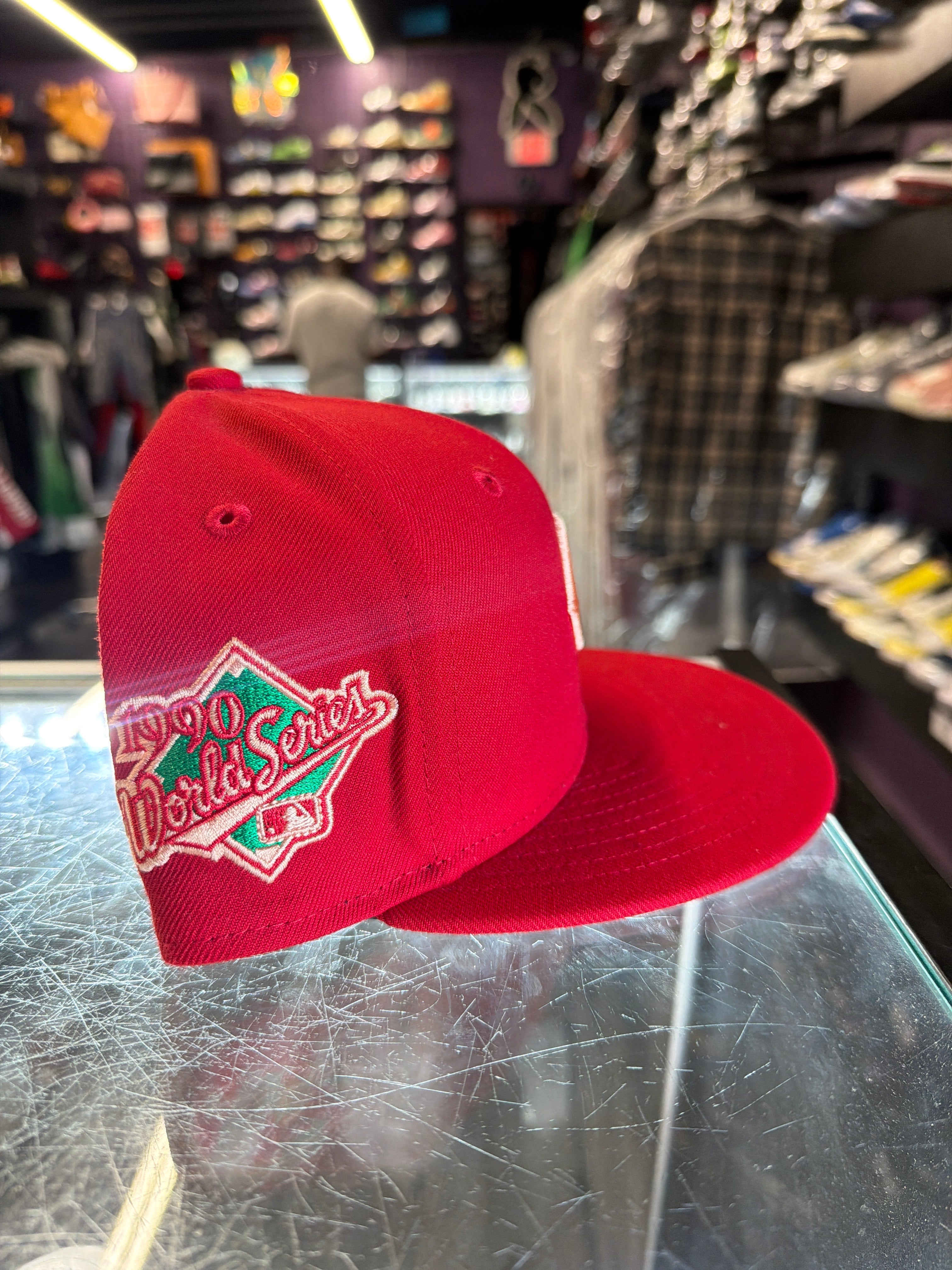 New Era 59FIFTY fitted hat “Cincinnati Red Pink Monochromatic Accent”