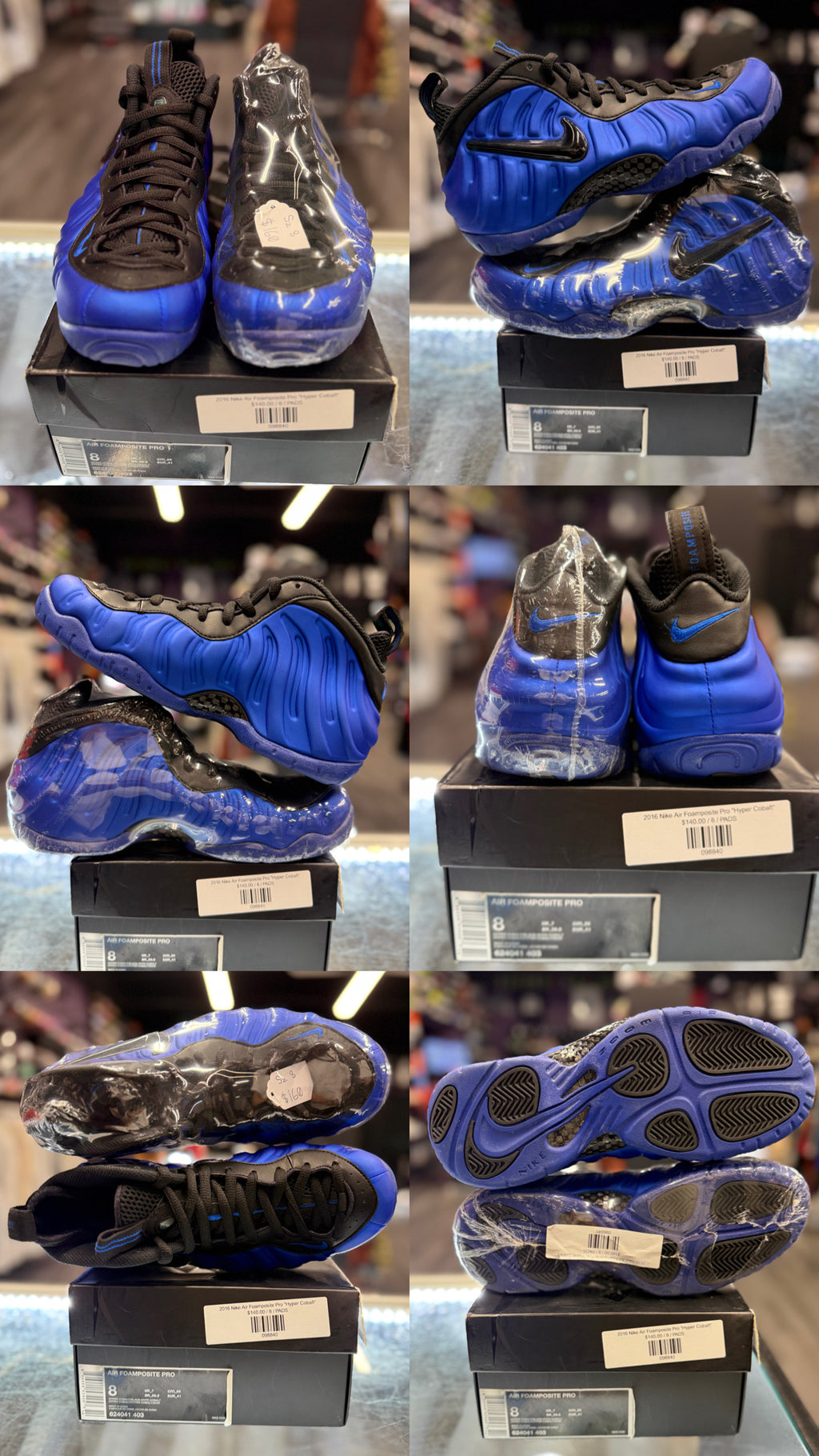 2016 Nike Air Foamposite Pro "Hyper Cobalt"