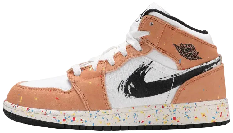2021 Air Jordan 1 Mid SE "Brushstroke" (GS)
