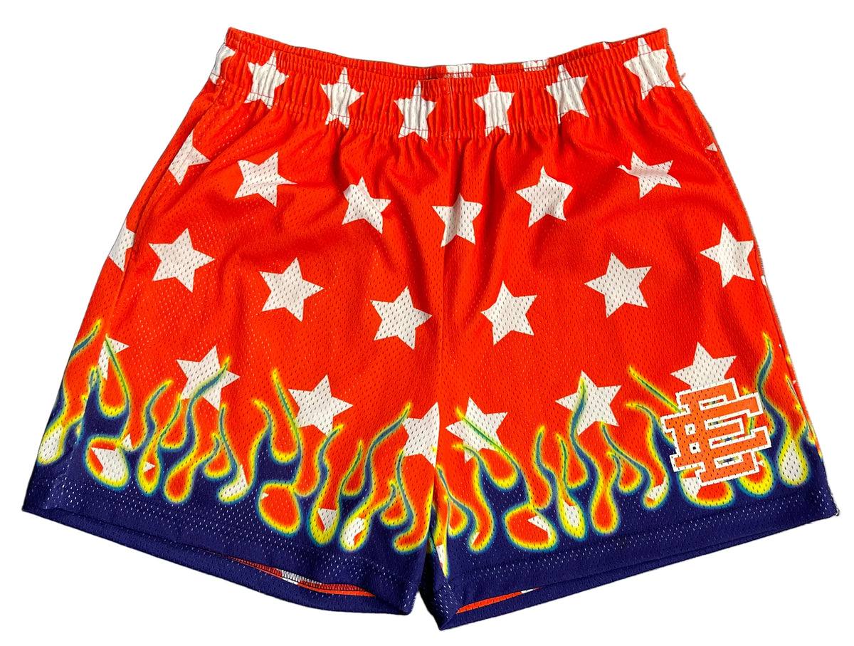 Eric Emanuel EE "Orange Flame Shorts"