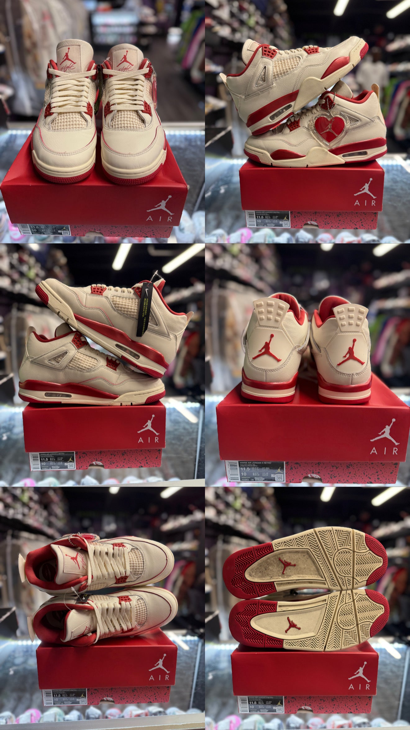2026 Air Jordan Retro 4 "Valentine's Day Sierra Red" (W)