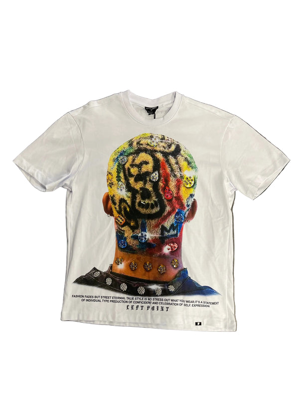GEMS & HAIRDYE Graphic Tee "White"