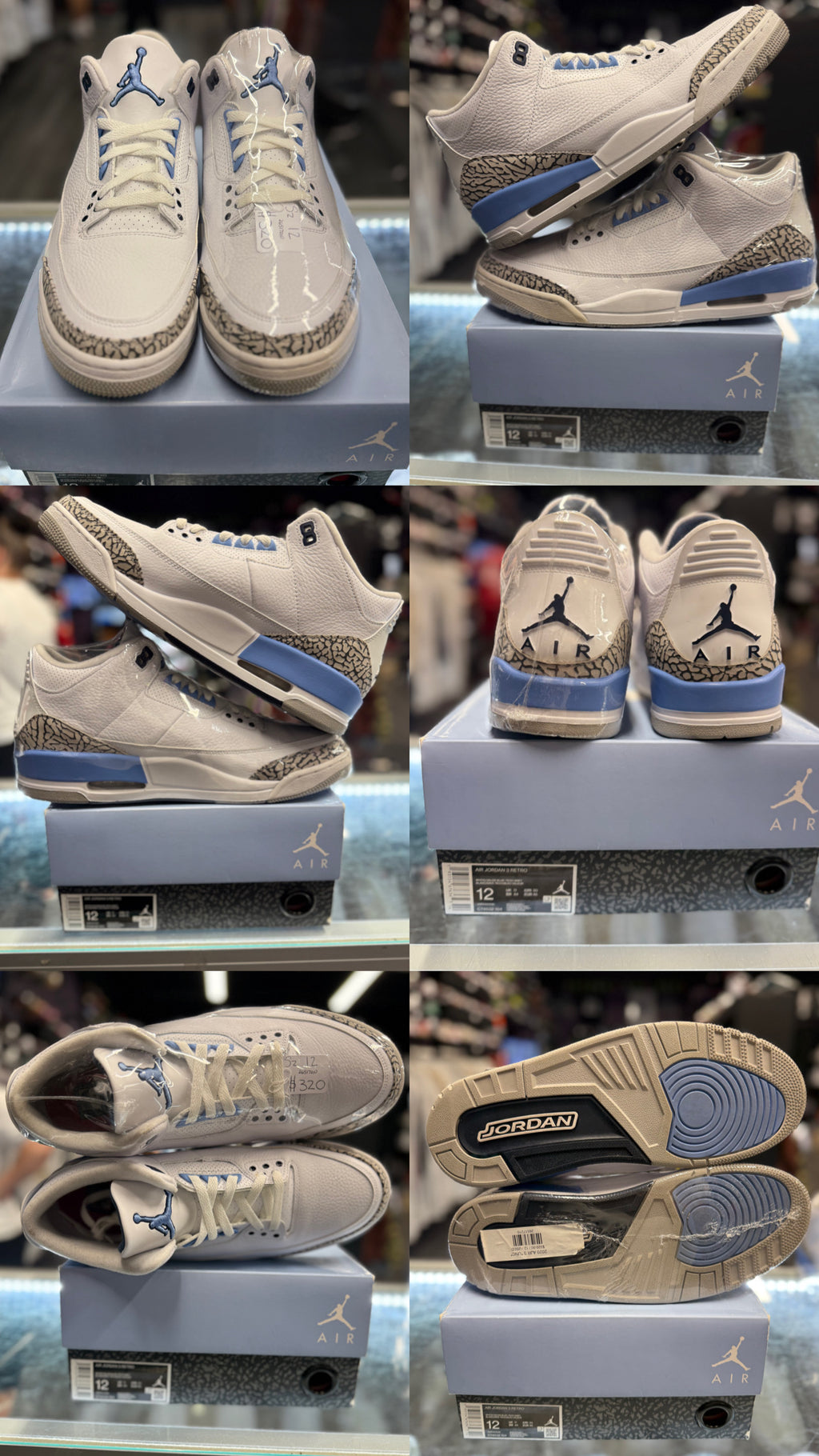 2020 Air Jordan Retro 3 "UNC"