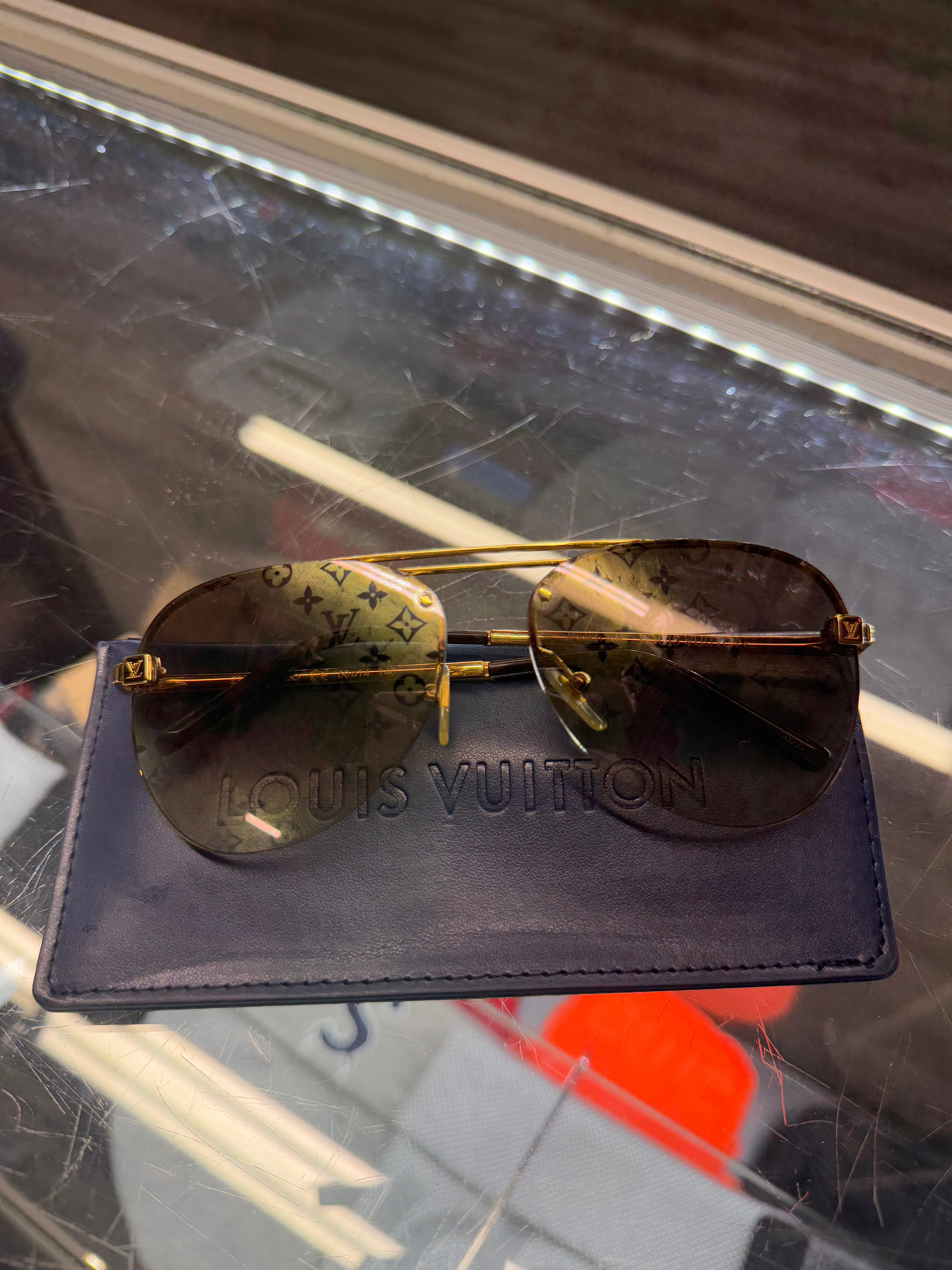 Louis Vuitton Gold Monogram Sunglasses