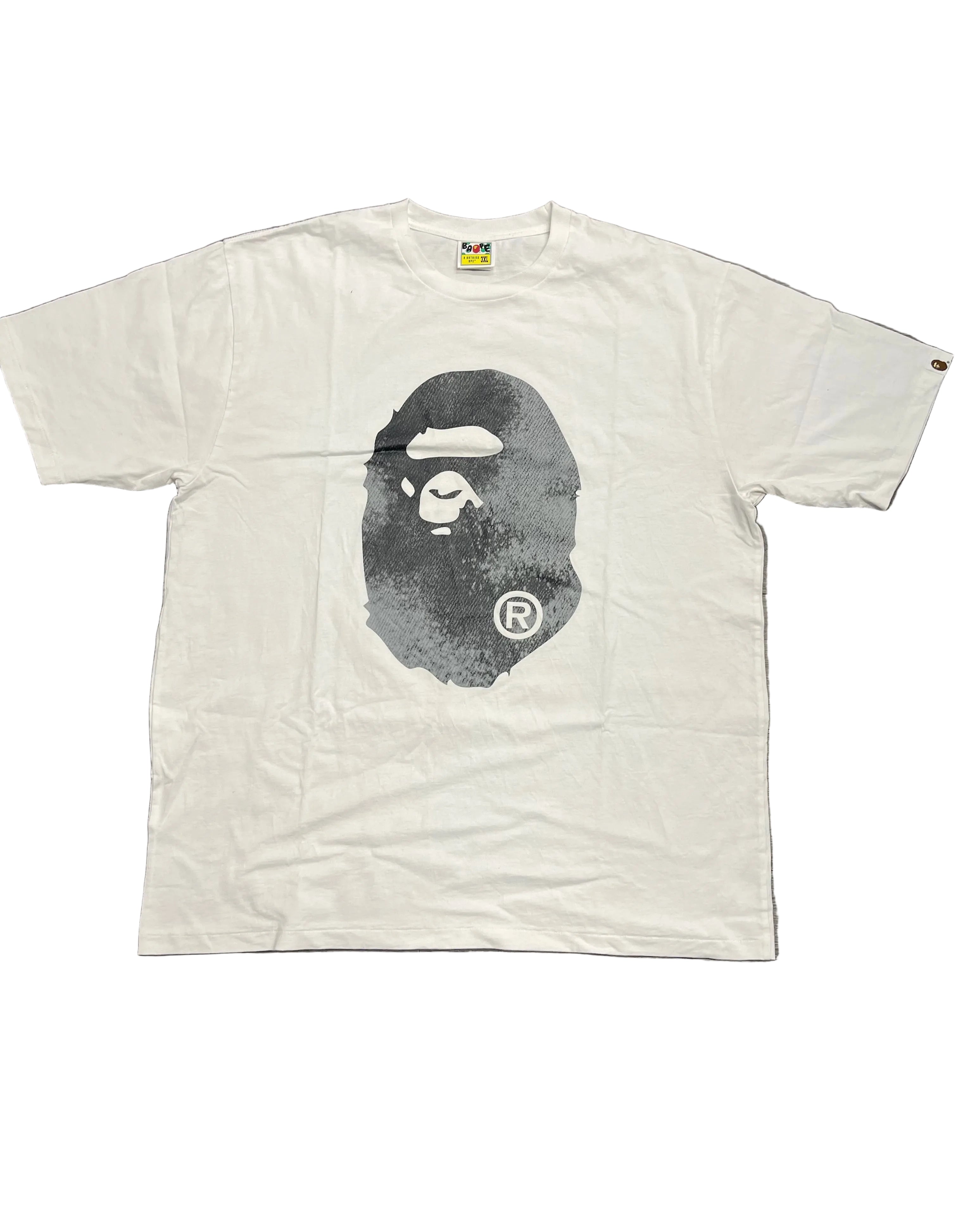 Bape Overprinted Ape Head White