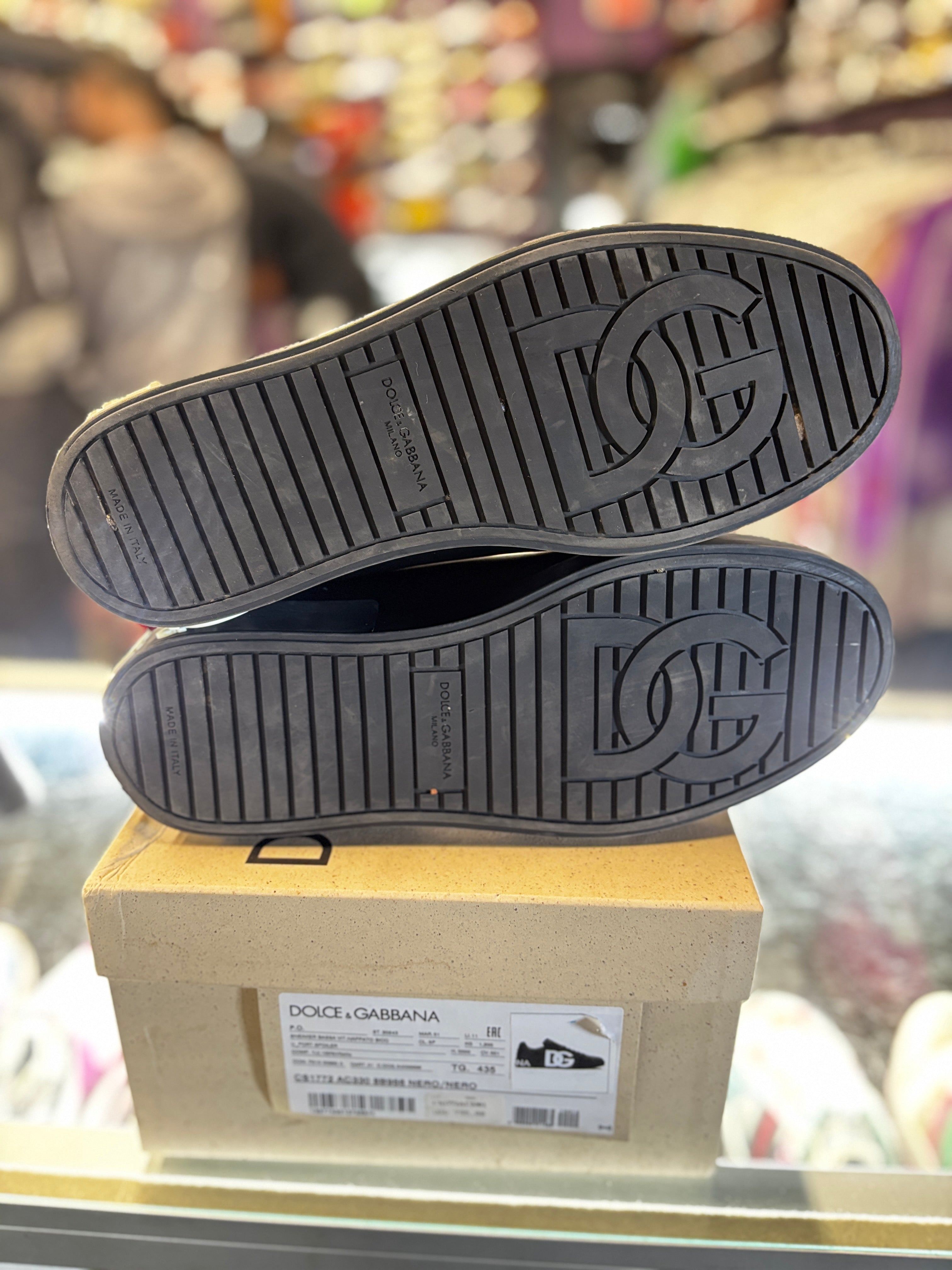 Dolce & Gabbana Portofino Sneaker "Black White Logo"