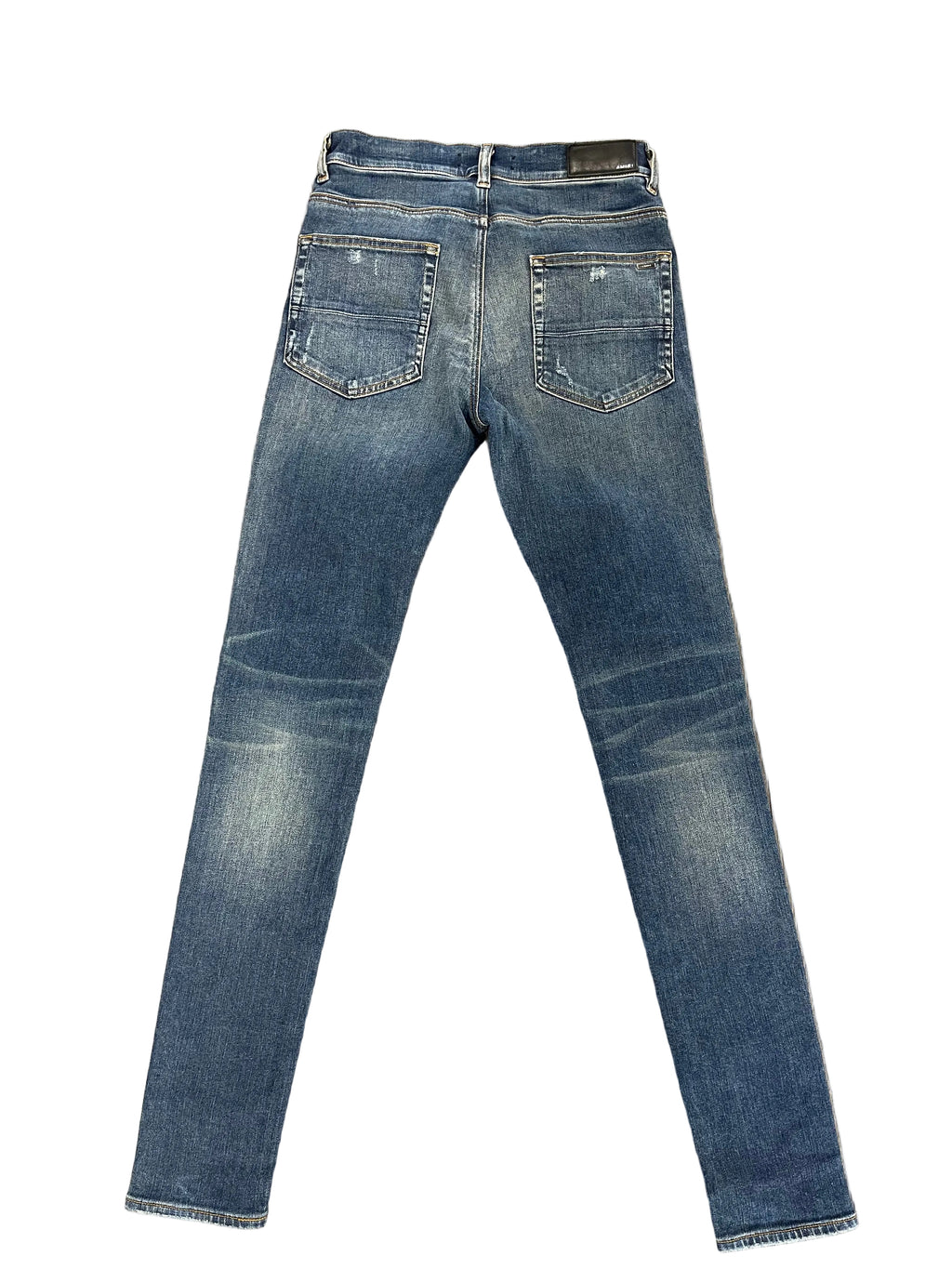 Amiri Zig Zag Skinny Jeans "Light Indigo"