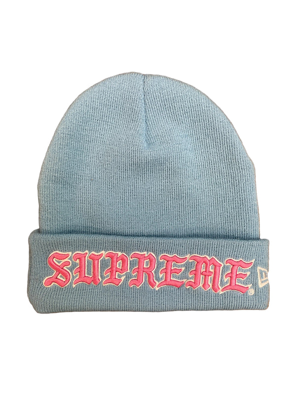 Supreme Old English Beanie "Blue/Pink"