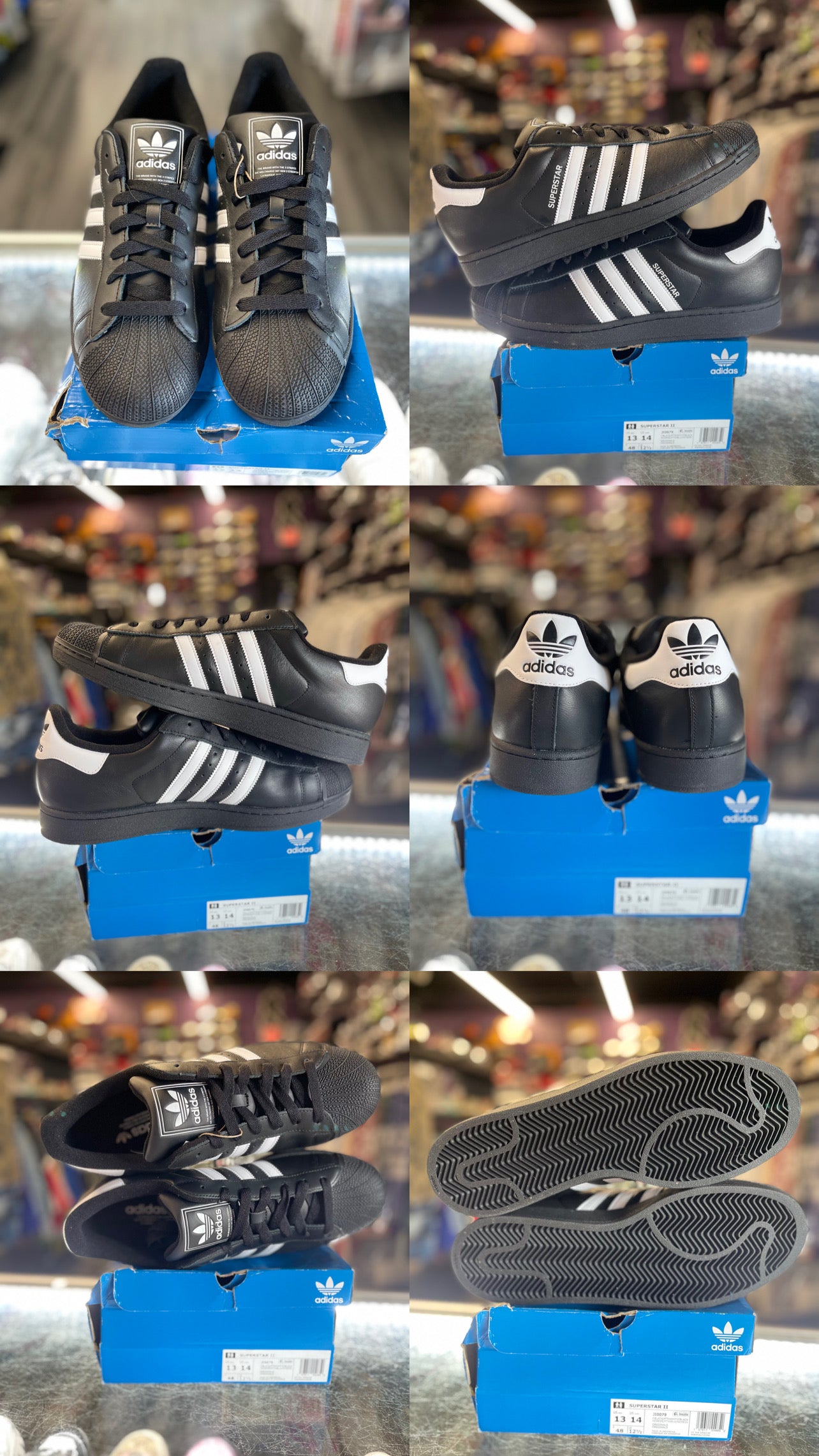 2024 ADIDAS ORIGINALS SUPERSTAR Adidas II BLACK/WHITE