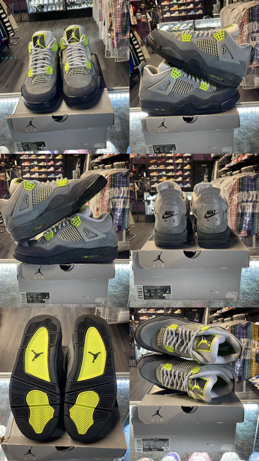 2020 Air Jordan Retro 4 "SE 95 Neon"