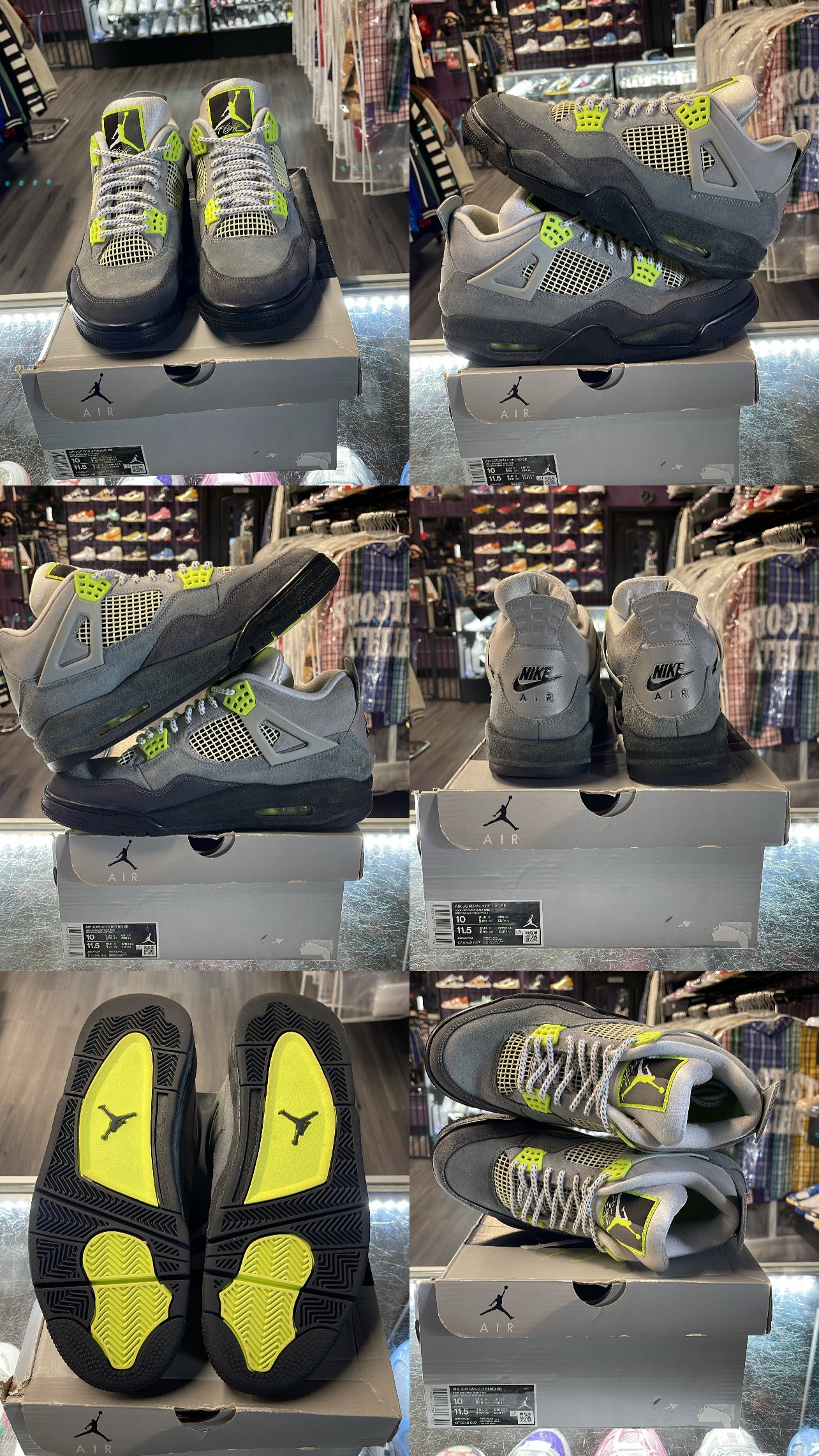 2020 Air Jordan Retro 4 "SE 95 Neon"