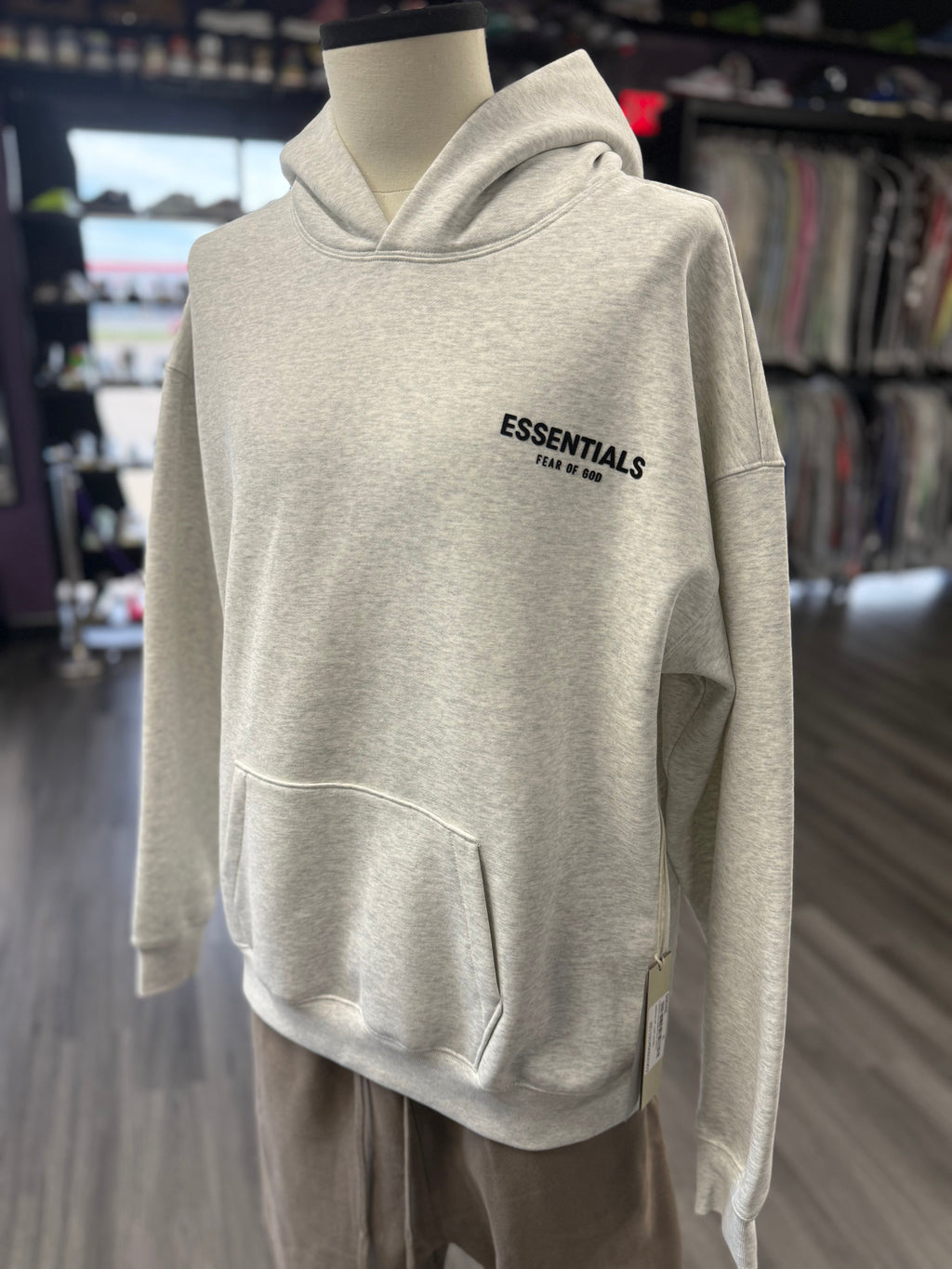 Fear Of God Essentials Hoodie "Light Oatmeal"