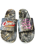 Anti Social Club x Raising Canes Camo Slides