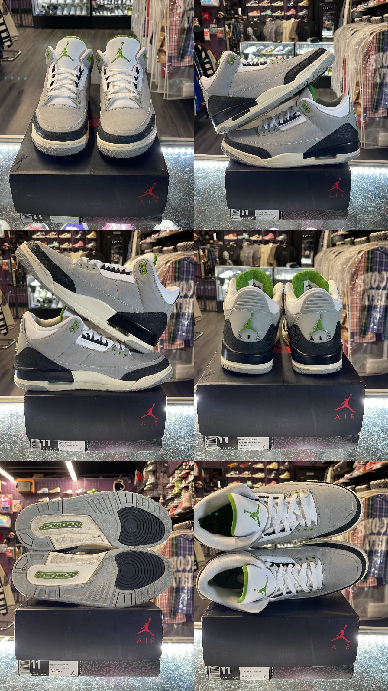 2018 Air Jordan Retro 3 "Chlorophyll"