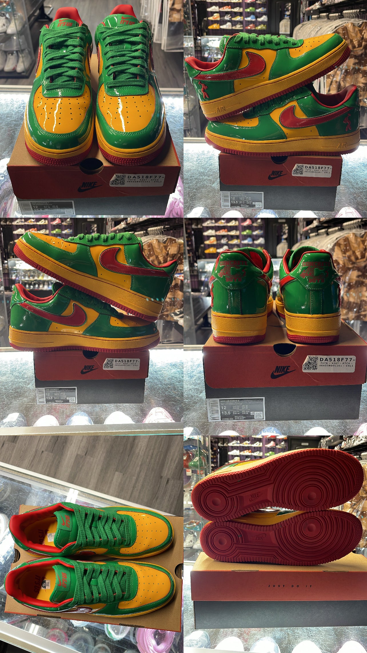 2025 Nike Air Force 1 Low "Lil Yatchy Concrete Cowboys Lucky Green"