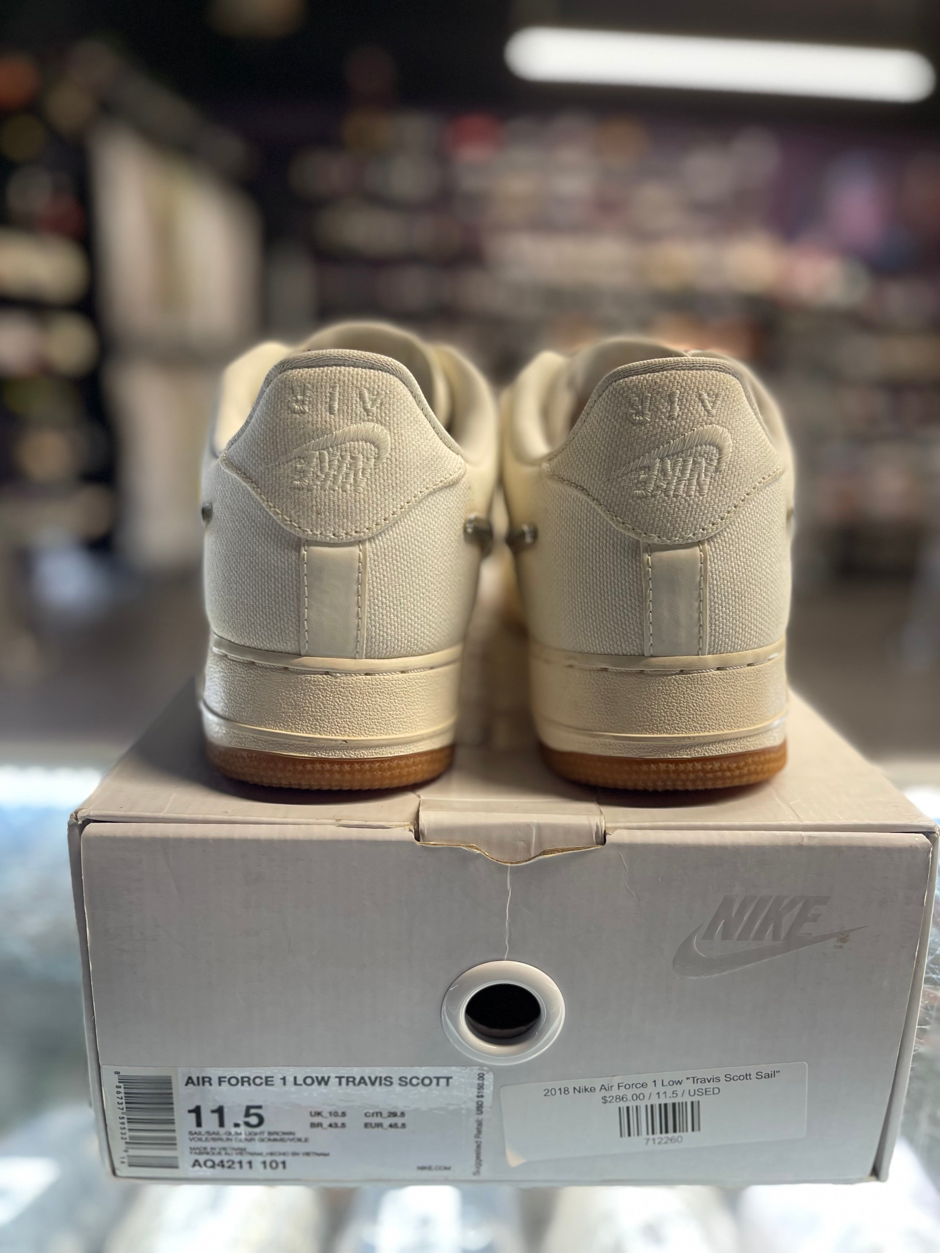 2018 Nike Air Force 1 Low "Travis Scott Sail"