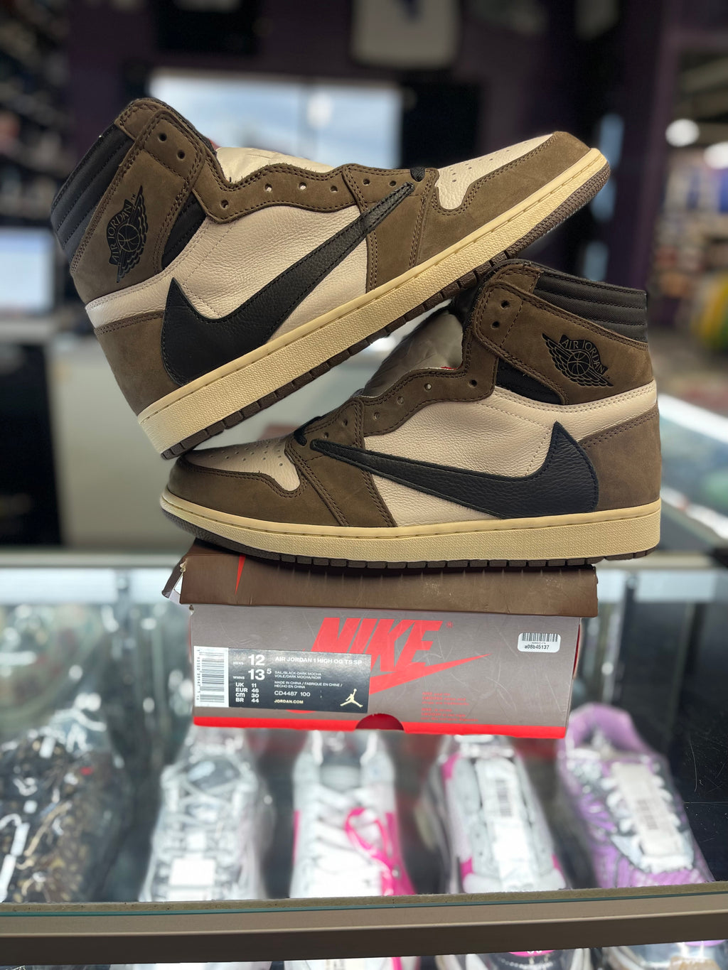 2019 Air Jordan Retro 1 High OG SP "Travis Scott Mocha"