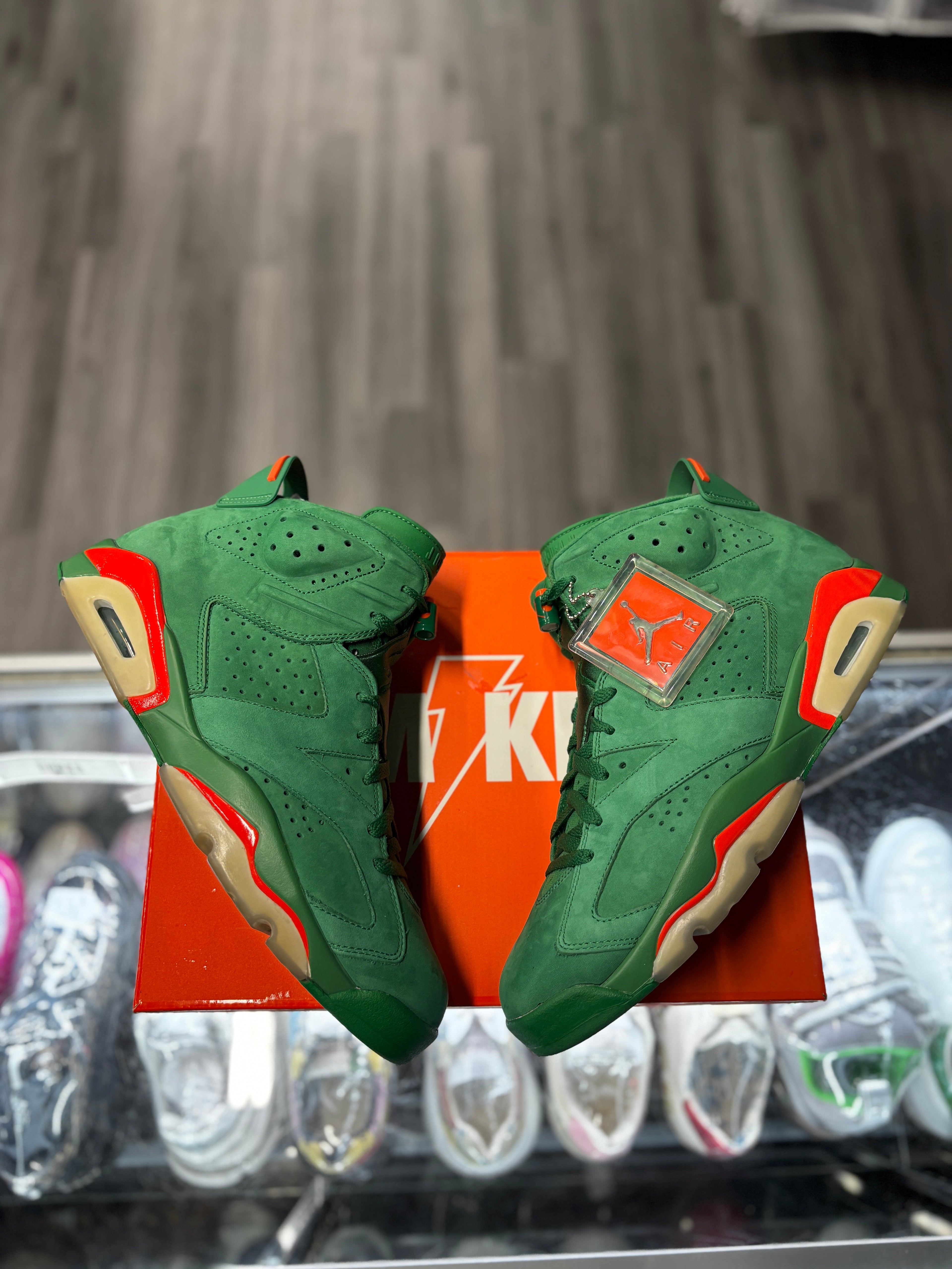 2017 Air Jordan 6 Retro NRG "Green Suede Gatorade"