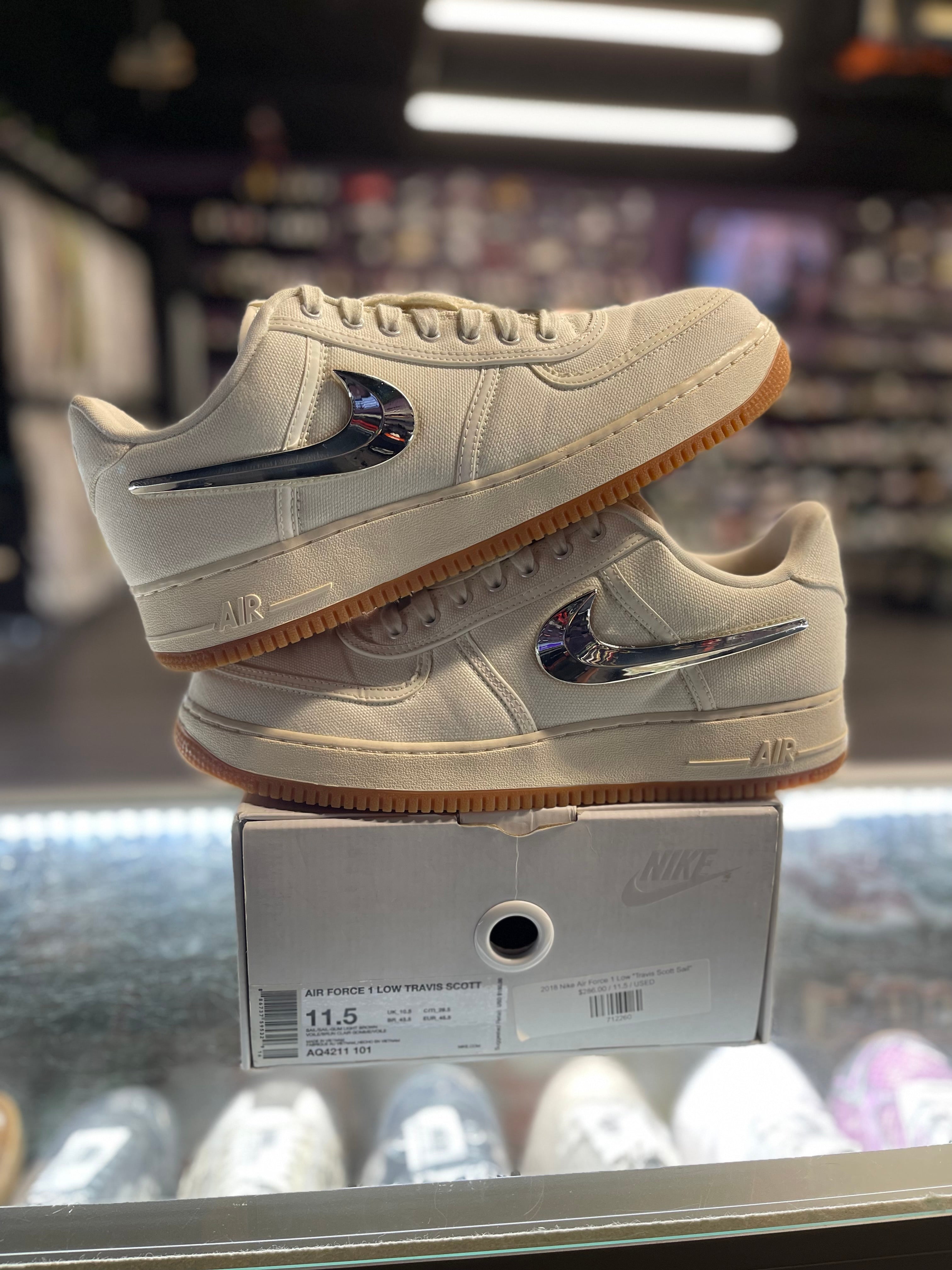 2018 Nike Air Force 1 Low "Travis Scott Sail"