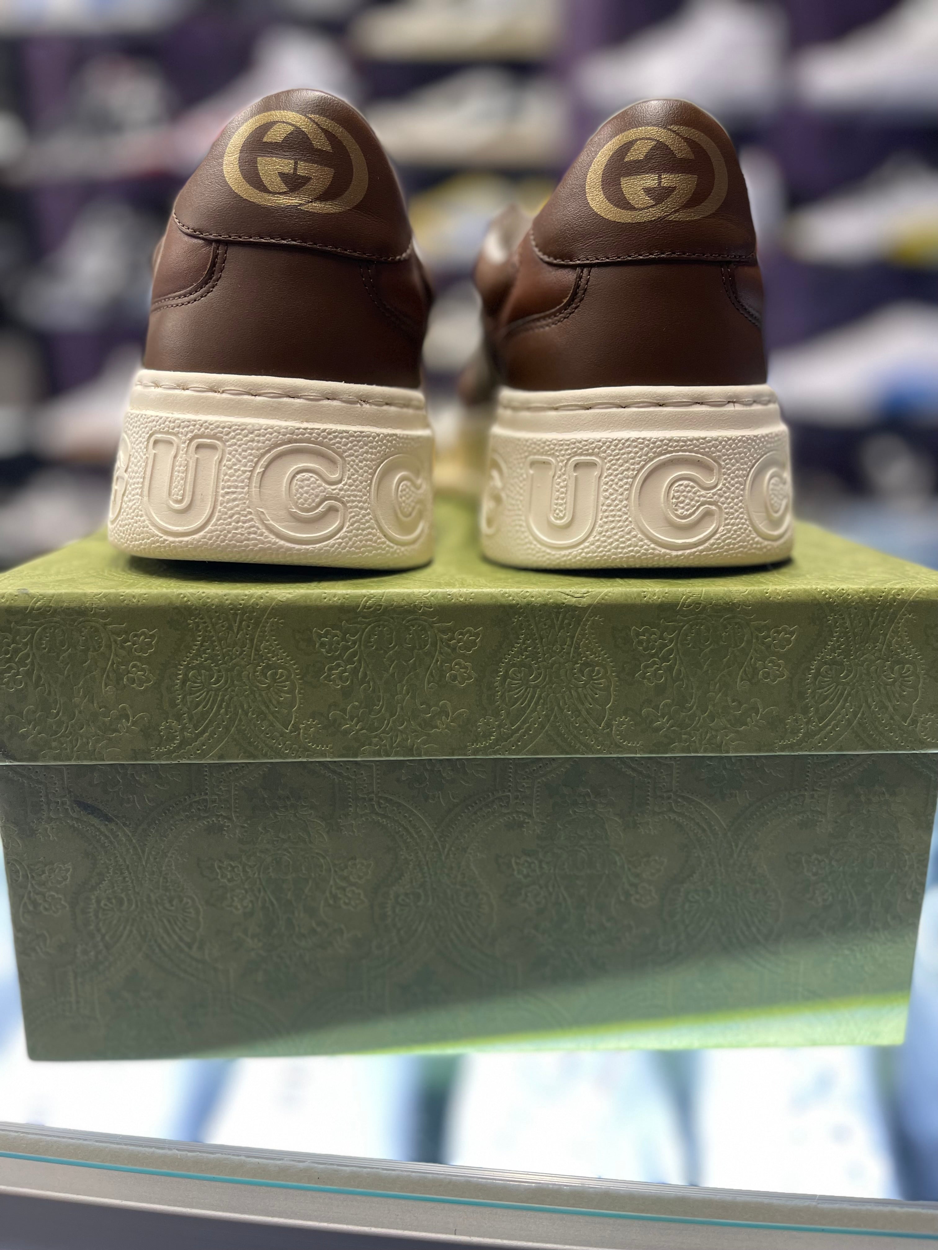 Gucci GG Beige Ebony Canvas Sneaker