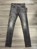 Amiri Pants Dark Grey Staggered Logo
